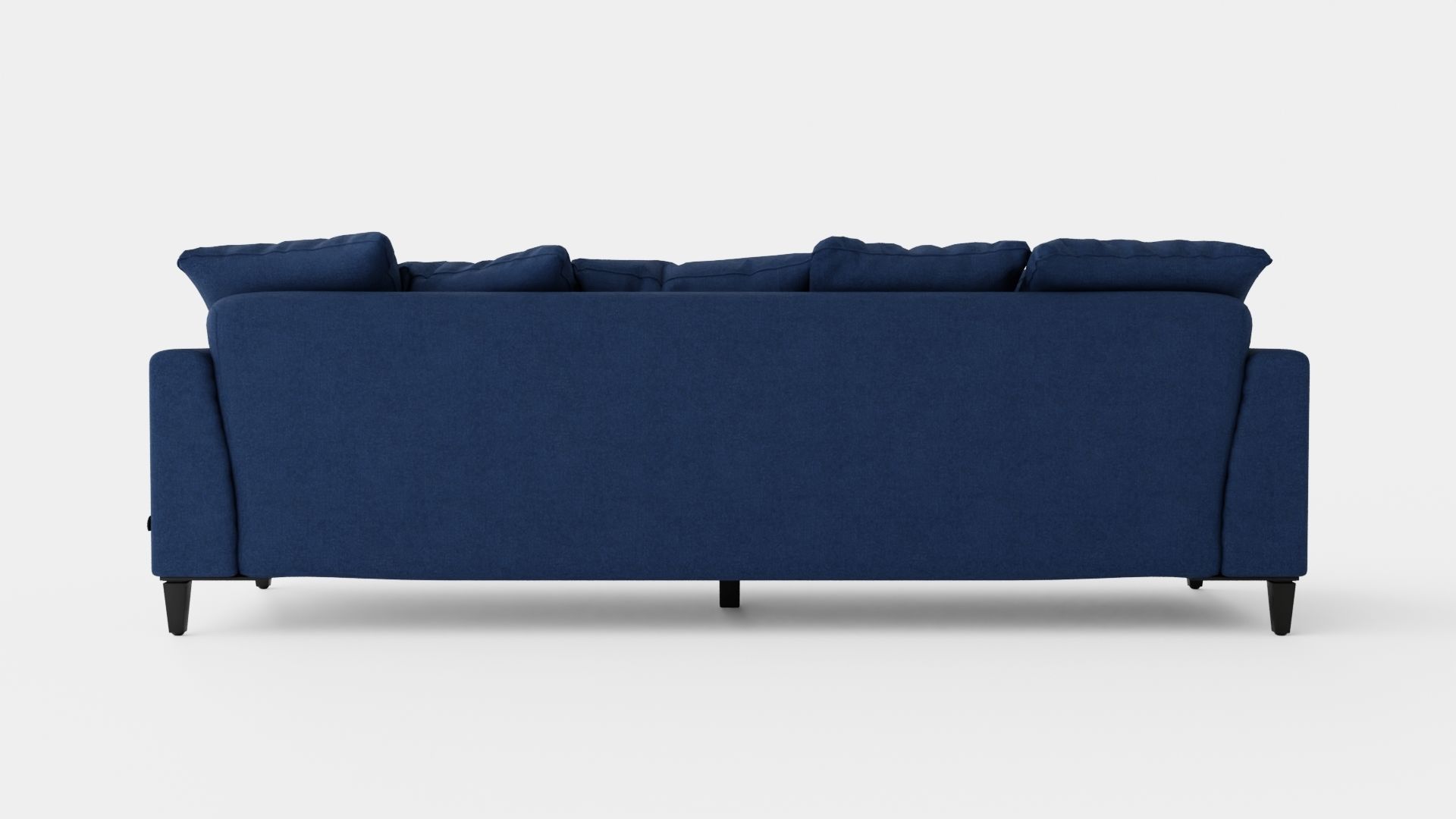 Los Angeles sofa indigo Low-poly 3D model_4