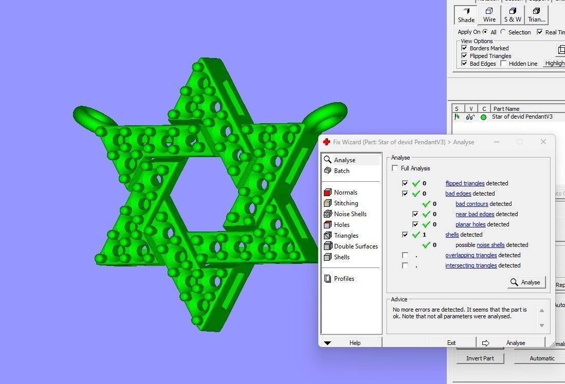 Star Pendant diamond 3D print stl 3D print model_5