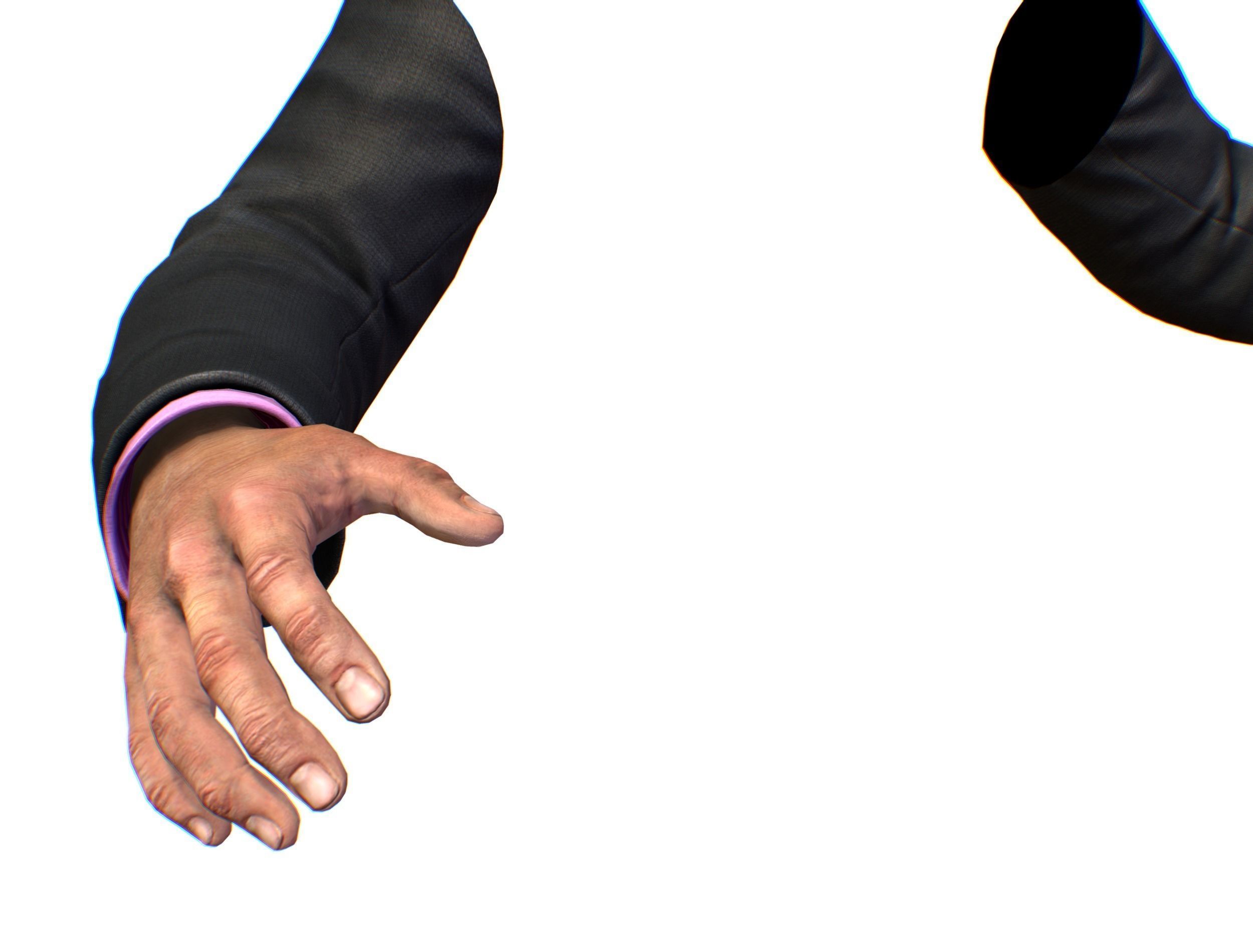 First Person Arms coat FPS RIGGED animated Low-poly 3D model_47