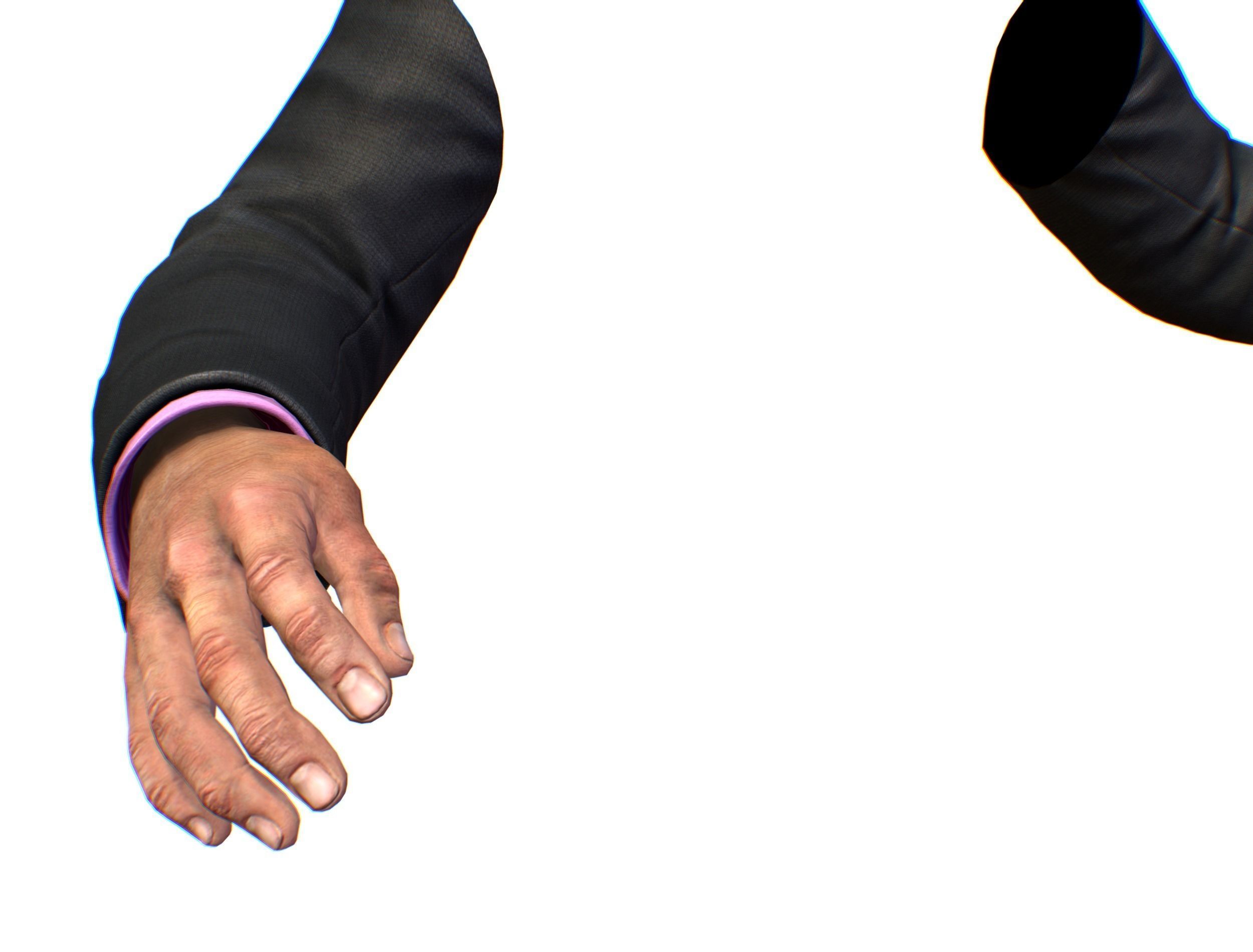 First Person Arms coat FPS RIGGED animated Low-poly 3D model_49