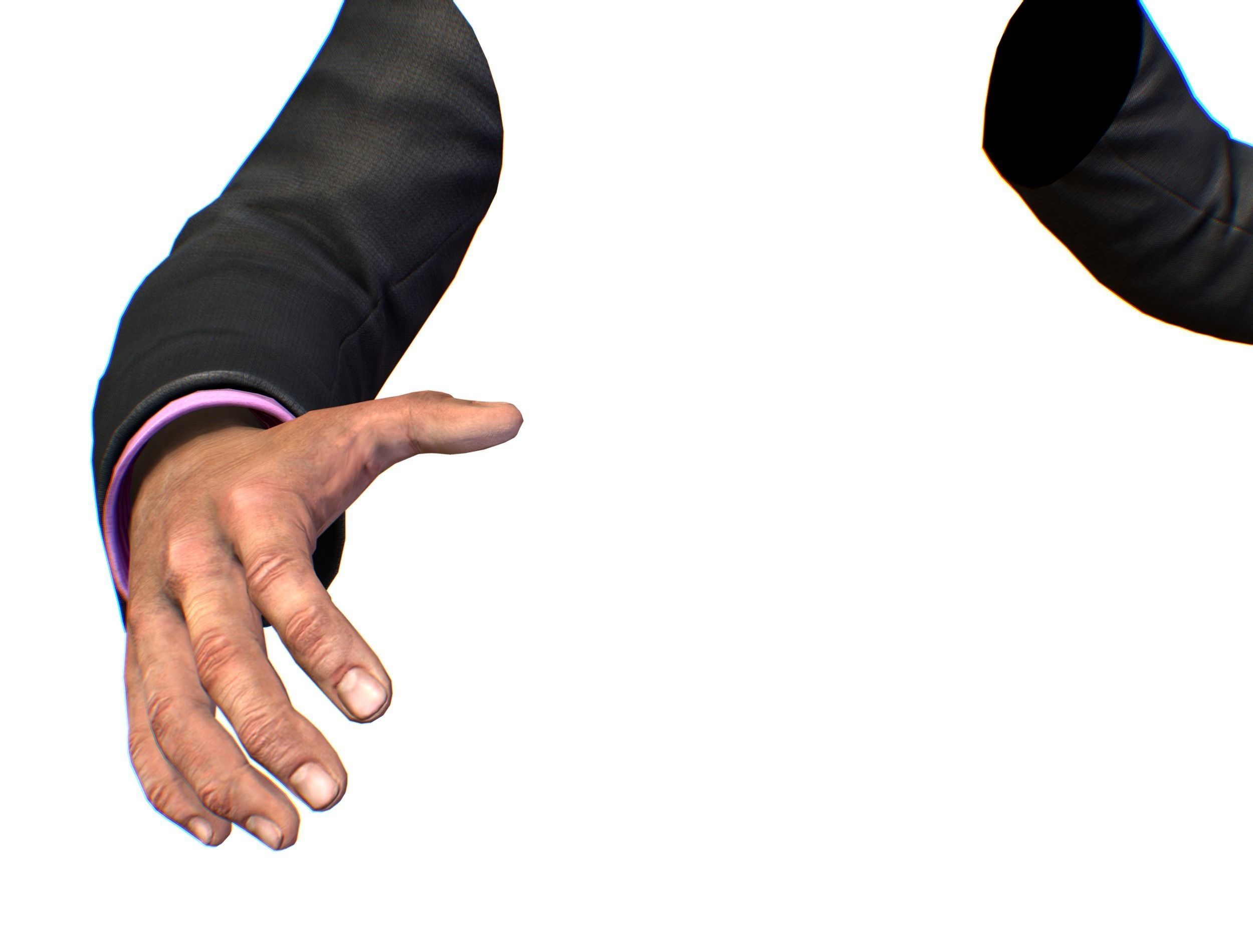 First Person Arms coat FPS RIGGED animated Low-poly 3D model_48