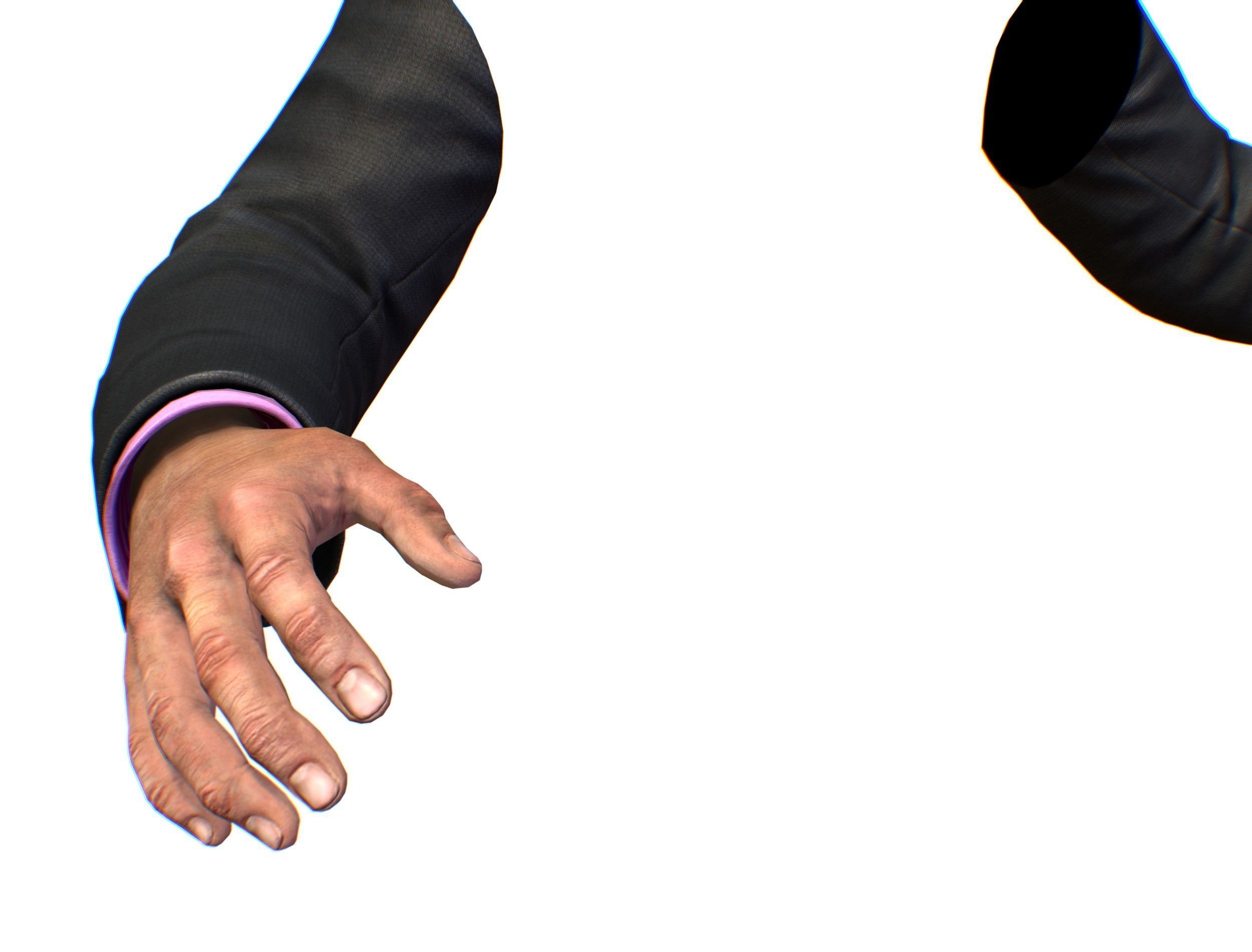 First Person Arms coat FPS RIGGED animated Low-poly 3D model_50