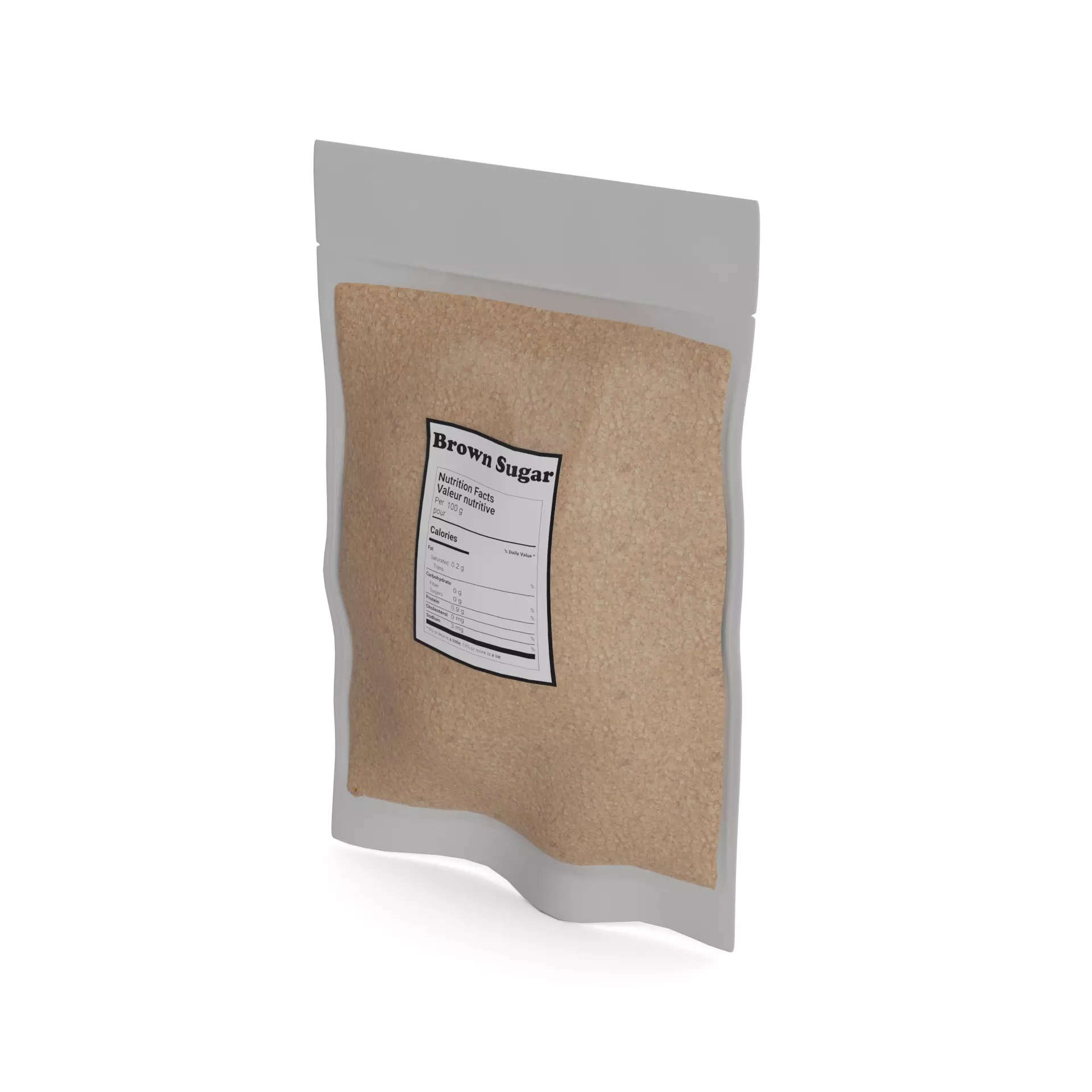 Brown sugar Brown Sugar Low-poly 3D model_0