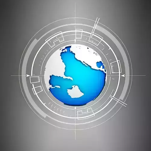 Globe earth 3D model