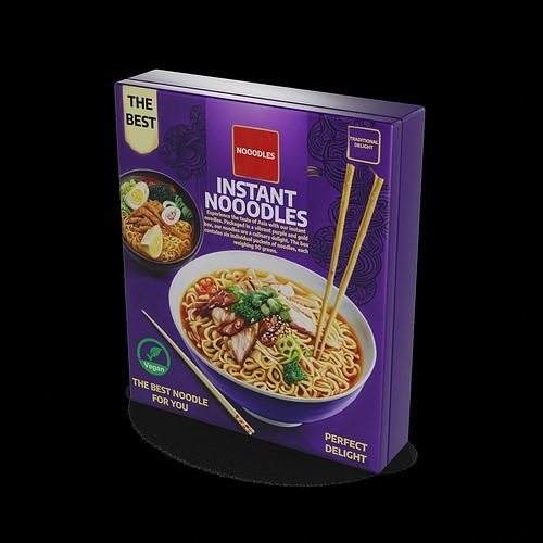 Instant noodles Instant Noodles Low-poly 3D model 2