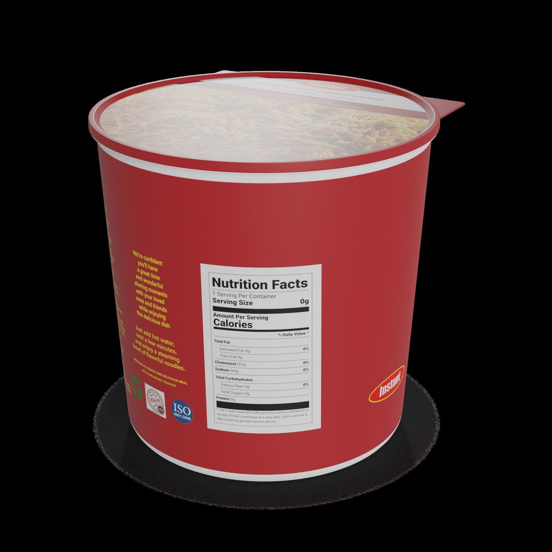 Instant noodles Instant Noodles Low-poly 3D model_1