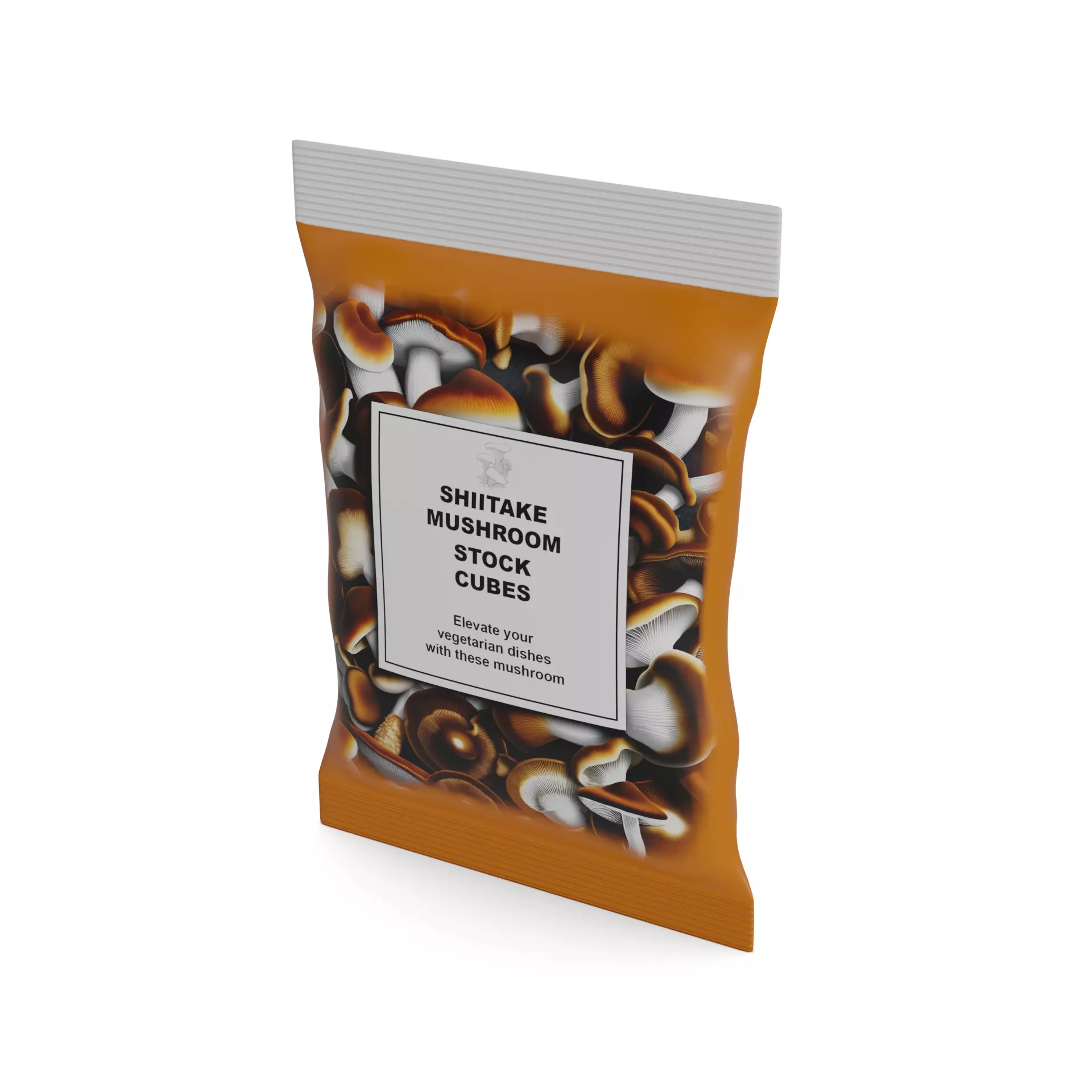 Broths and stock cubes Mushroom Stock Cubes Low-poly 3D model_0