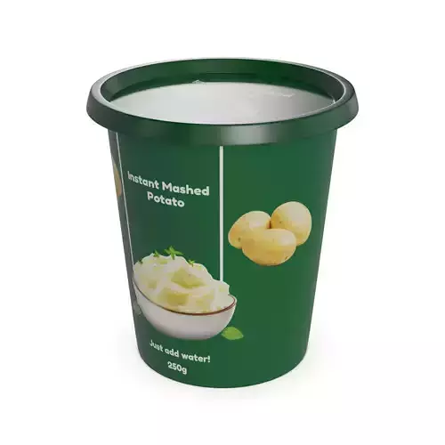 Instant mashed potato Instant Mashed Potato Low-poly 3D model