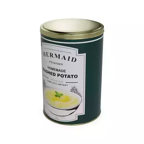 Instant mashed potato Instant Mashed Potato Low-poly 3D model