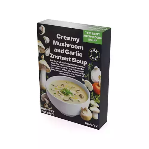 Instant soups Creamy Mushroom and Garlic Instant Soup