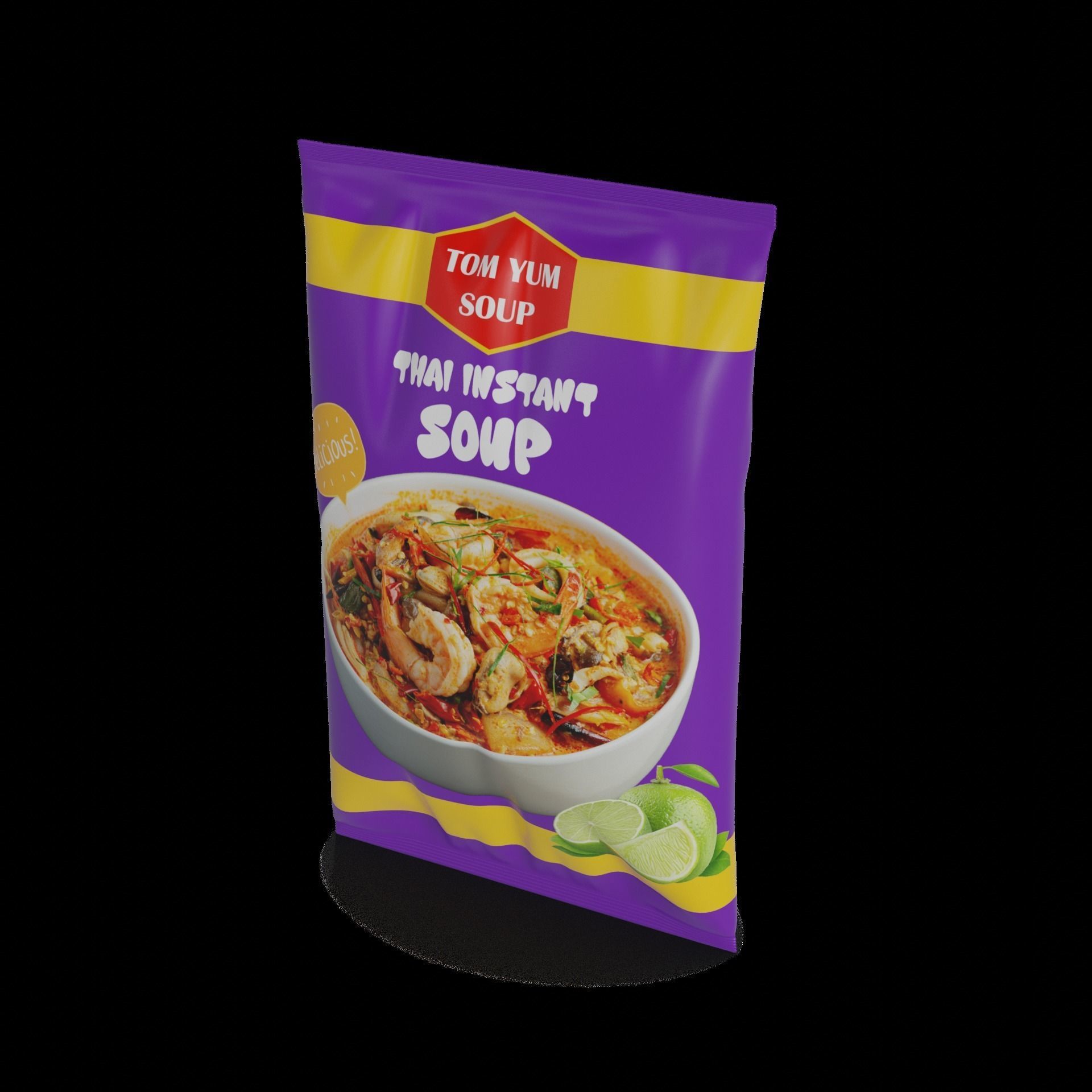 Instant soups Thai Tom Yum Instant Soup 3D model_1