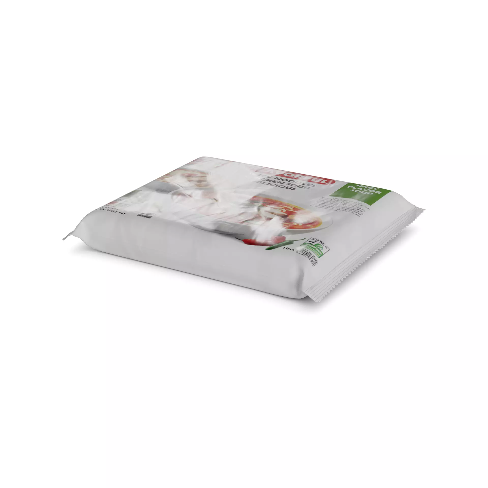 Instant soups Spicy Chicken Instant Soup Low-poly 3D model_0