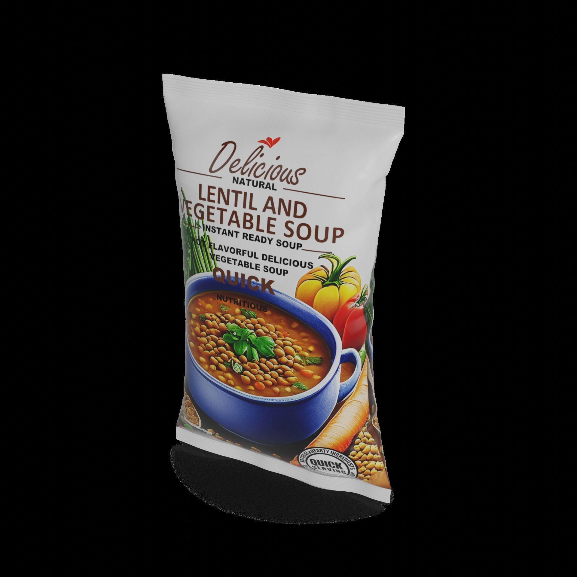Instant soups Lentil and Vegetable Instant Soup 3D model_1