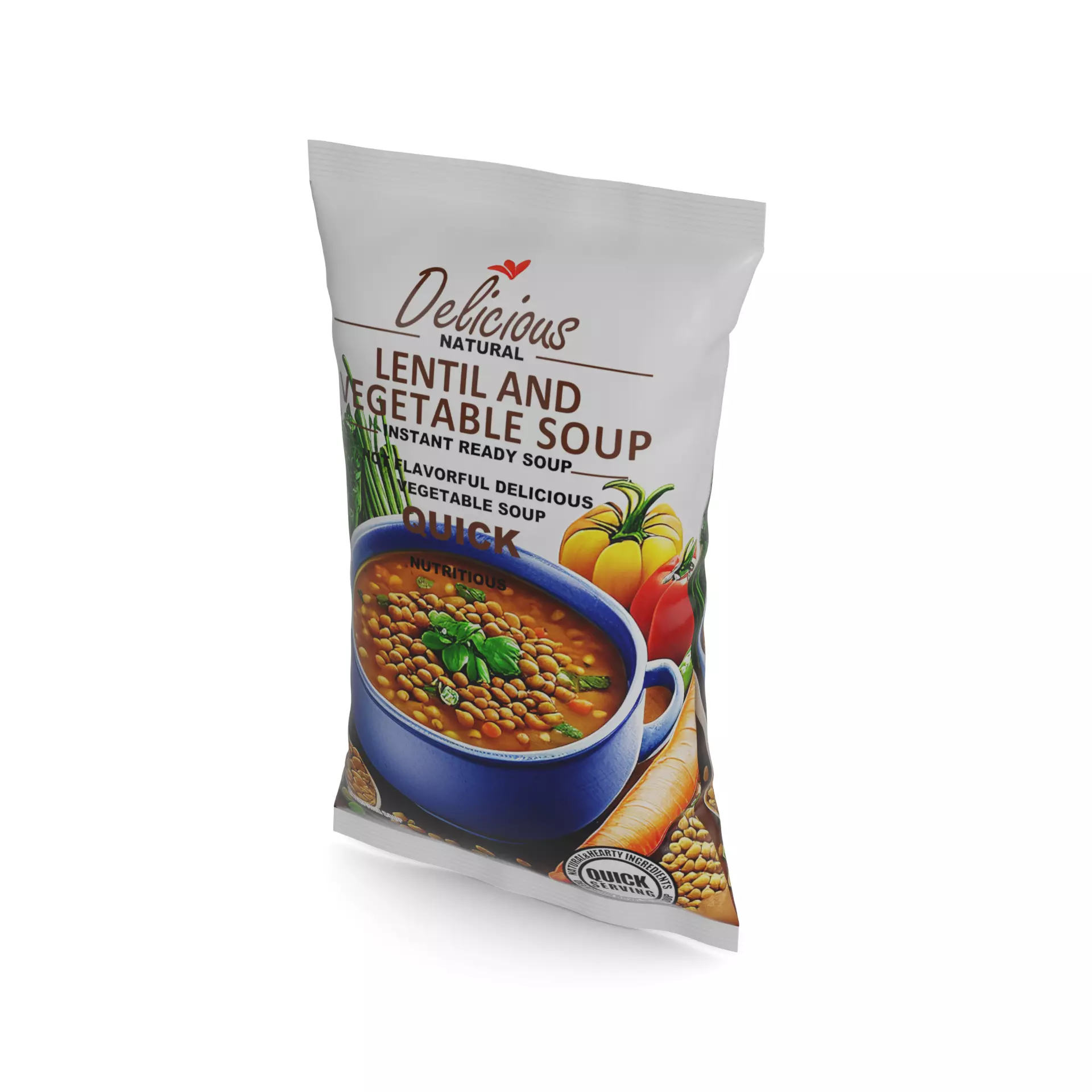 Instant soups Lentil and Vegetable Instant Soup 3D model_0