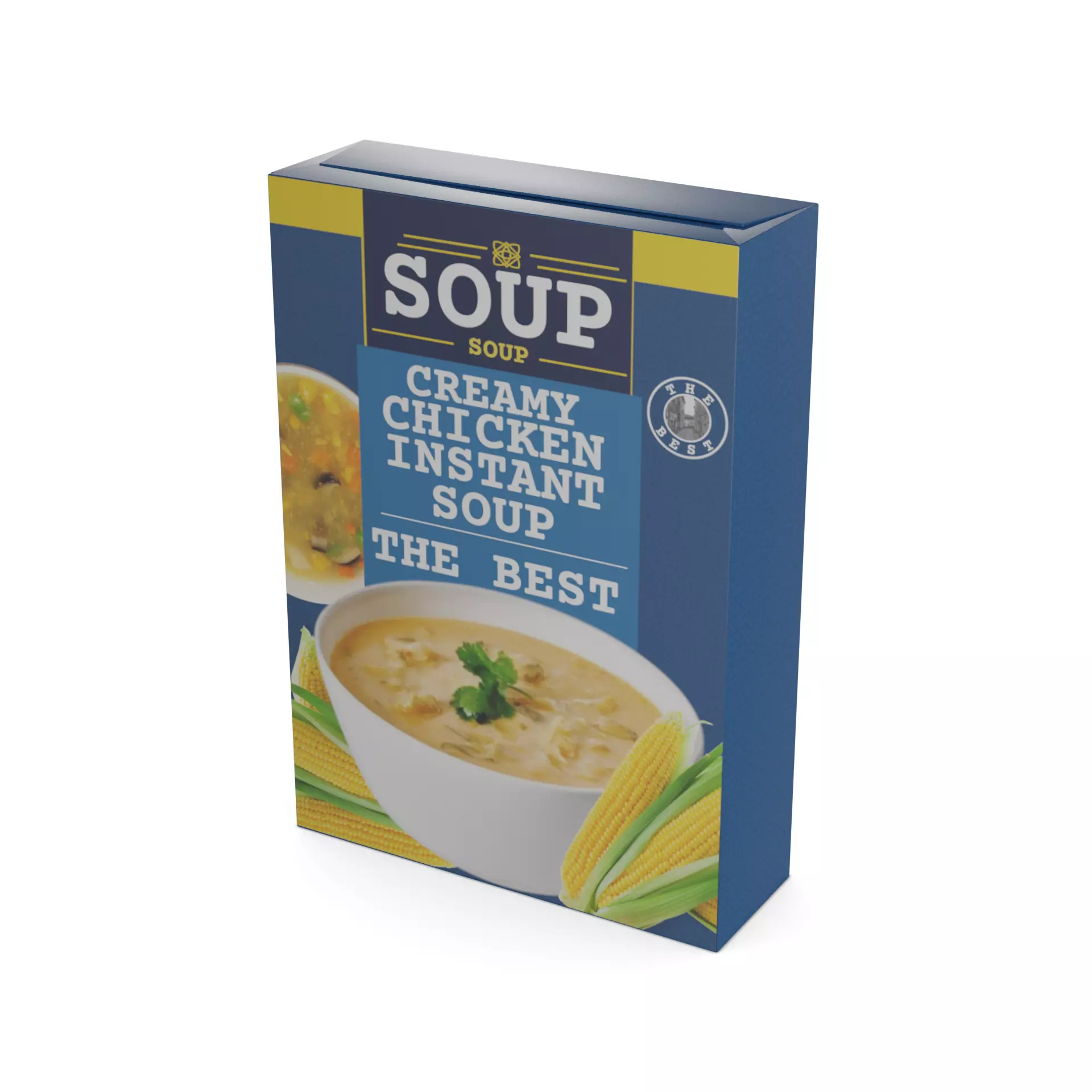 Instant soups Creamy Chicken and Corn Instant Soup Low-poly 3D model_0
