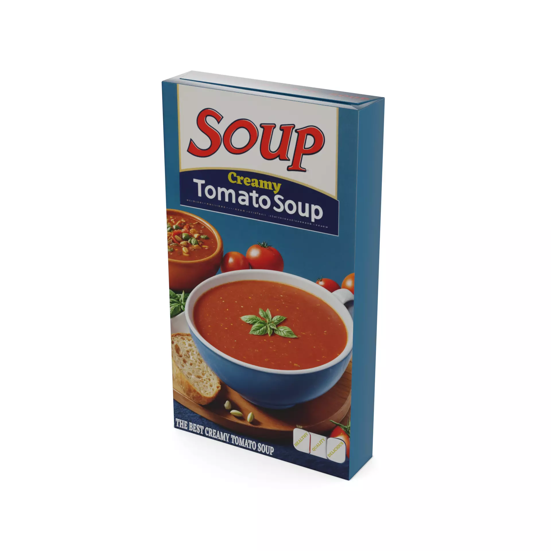 Instant soups Creamy Tomato Instant Soup Low-poly 3D model_0