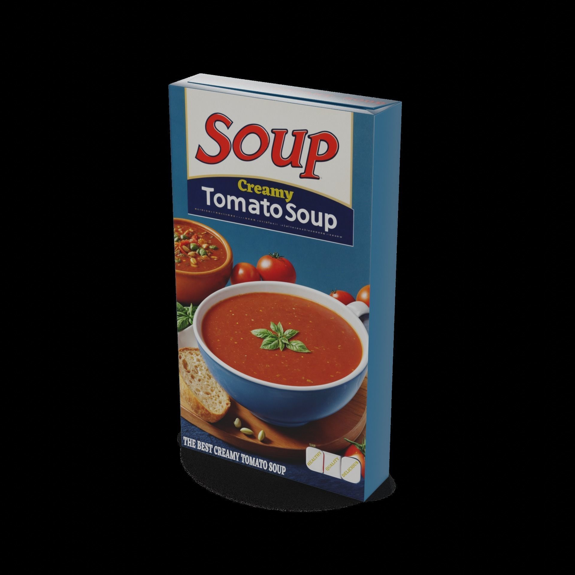 Instant soups Creamy Tomato Instant Soup Low-poly 3D model_1