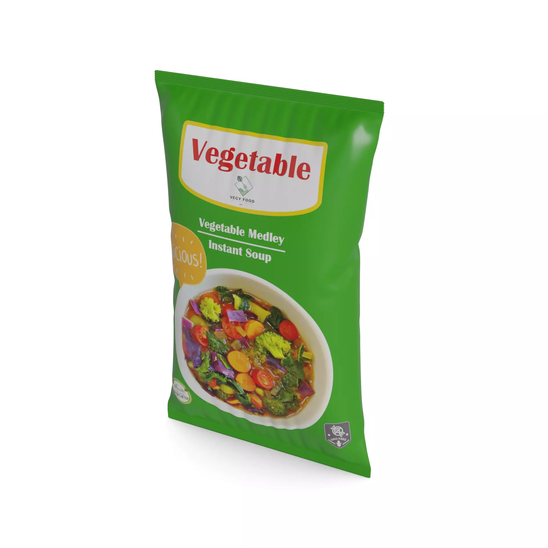 Instant soups Vegetable Medley Instant Soup 3D model