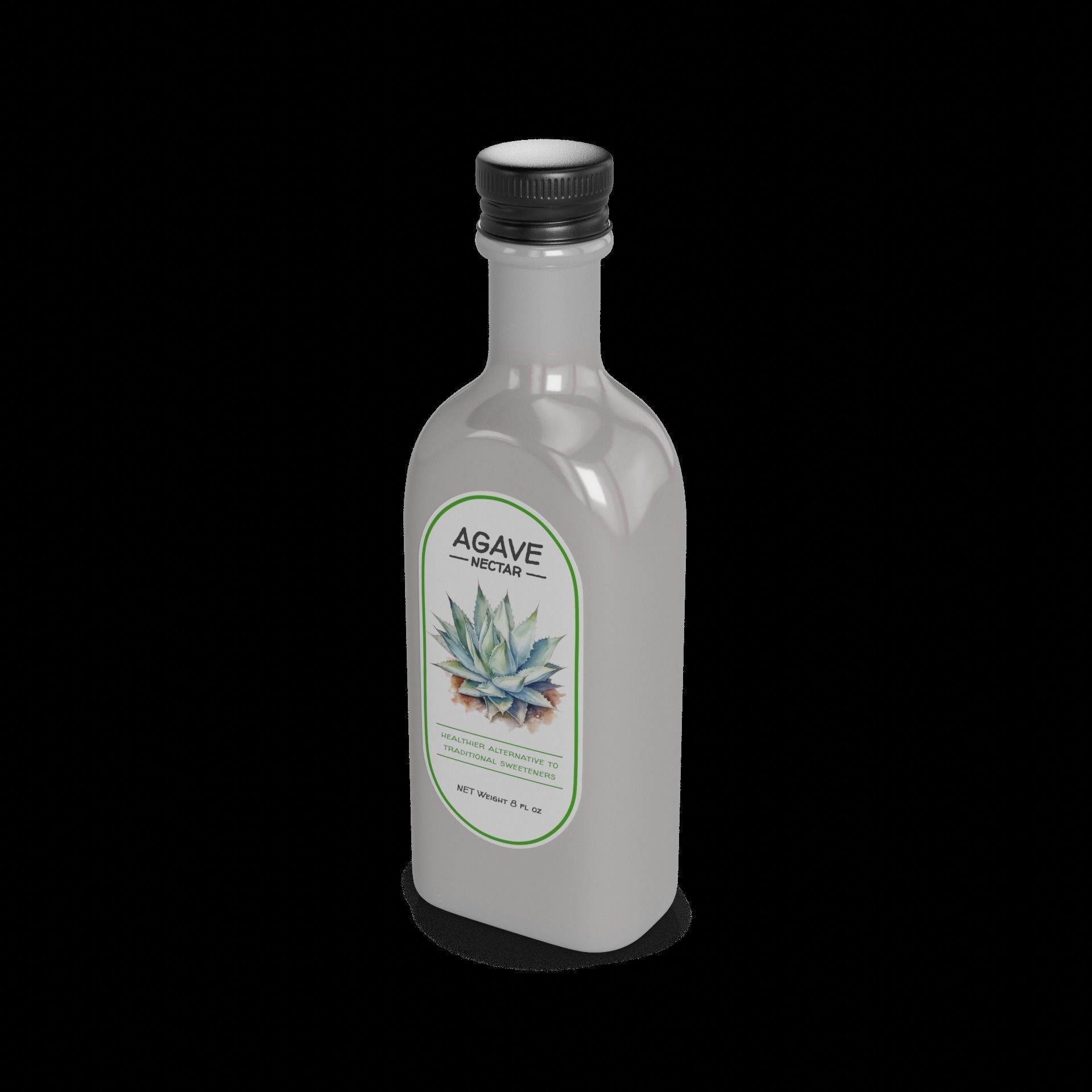 Syrups Agave Nectar 3D model_1