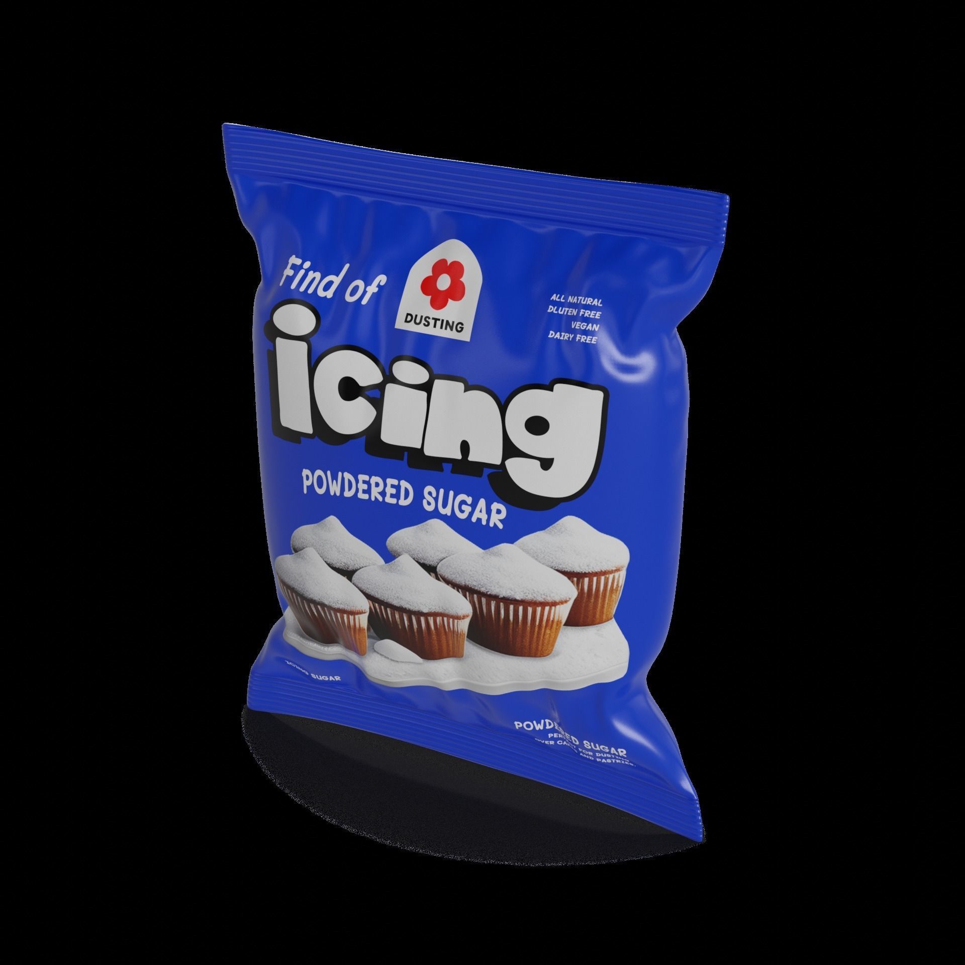 Baking decorations Icing Sugar 3D model_1