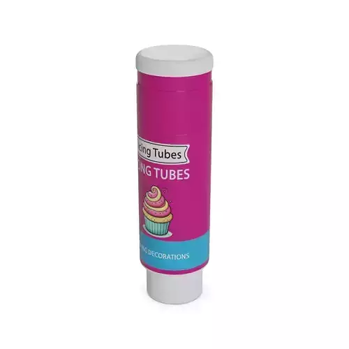 Baking decorations Icing Tubes Low-poly 3D model