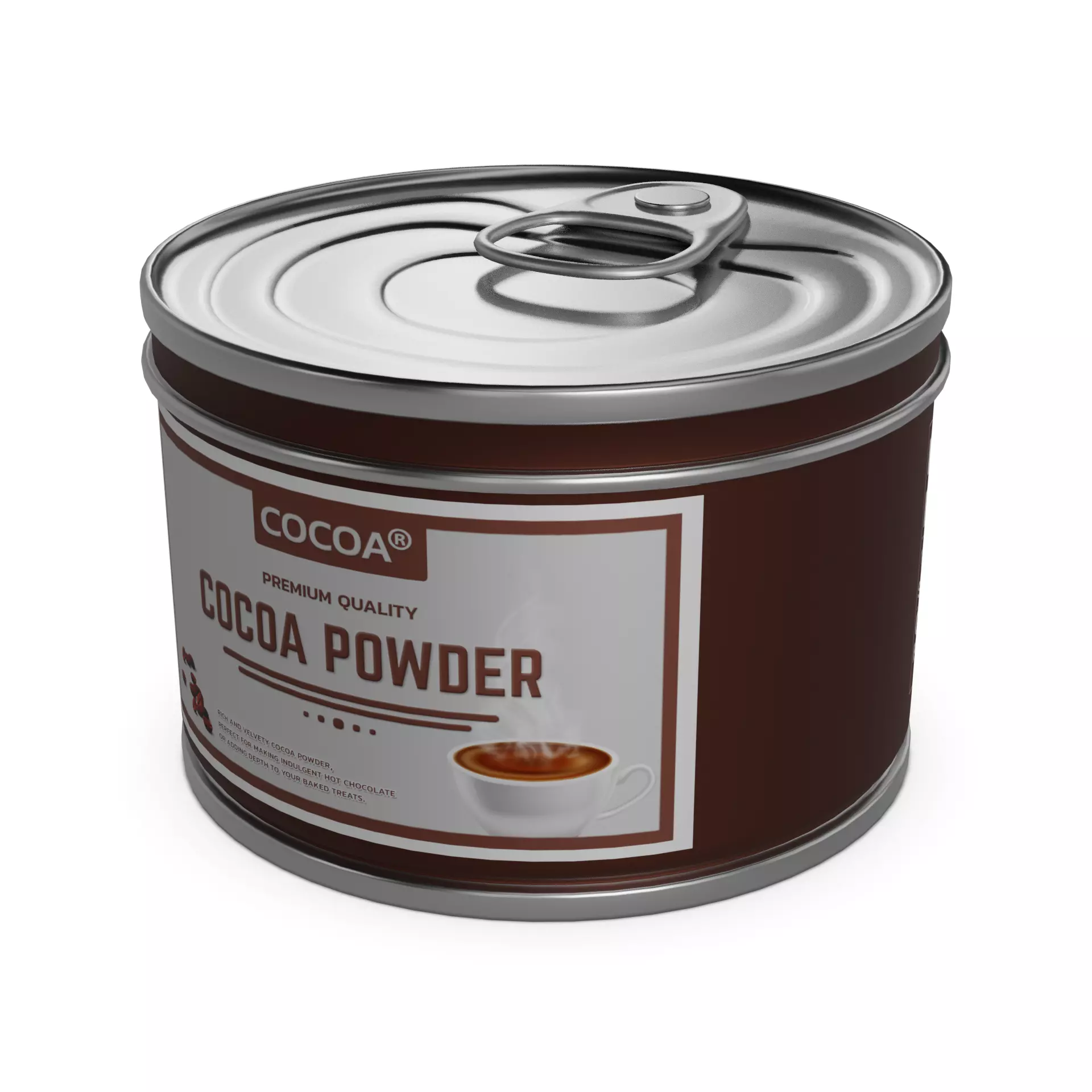 Baking decorations Cocoa Powder Low-poly 3D model