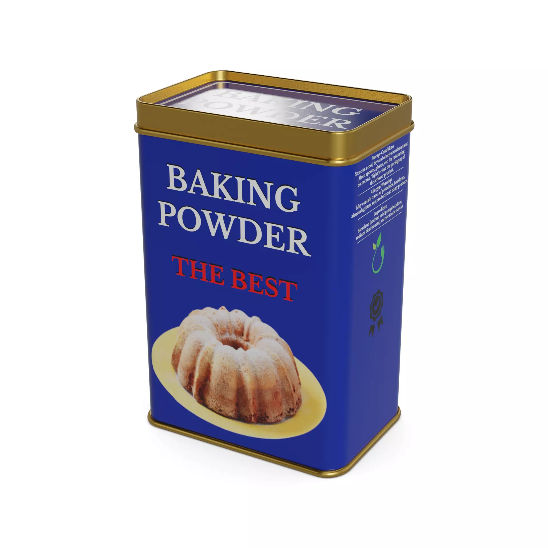 Baking decorations Baking Powder Low-poly 3D model_0
