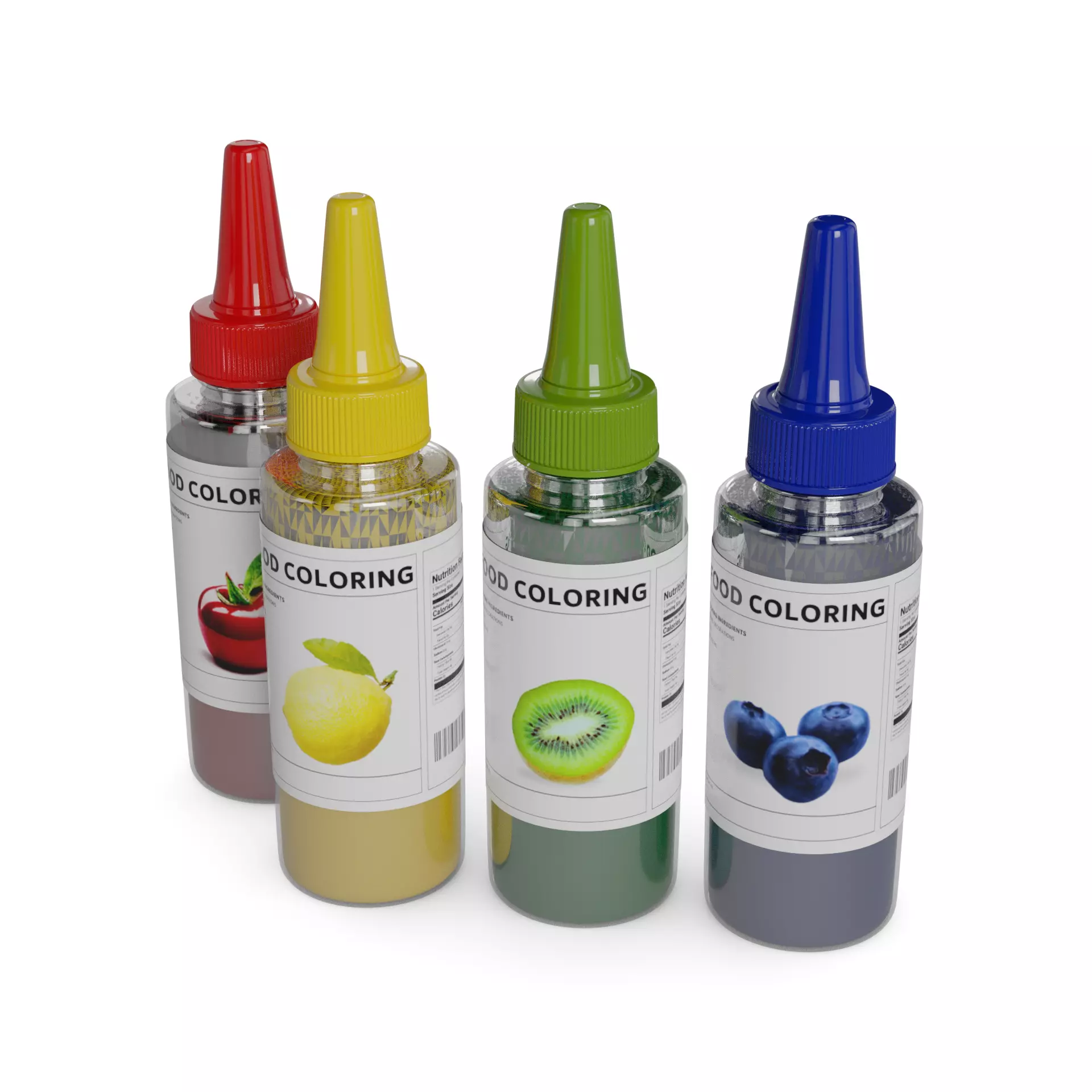 Baking decorations Food Coloring 3D model_0