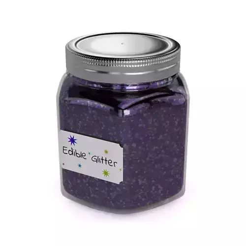 Baking decorations Edible Glitter Low-poly 3D model