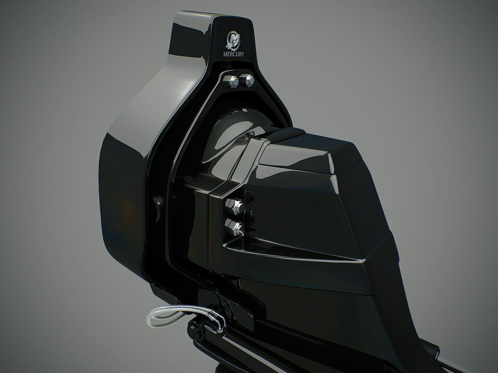 Sterndrive boat propeller 3D model_1