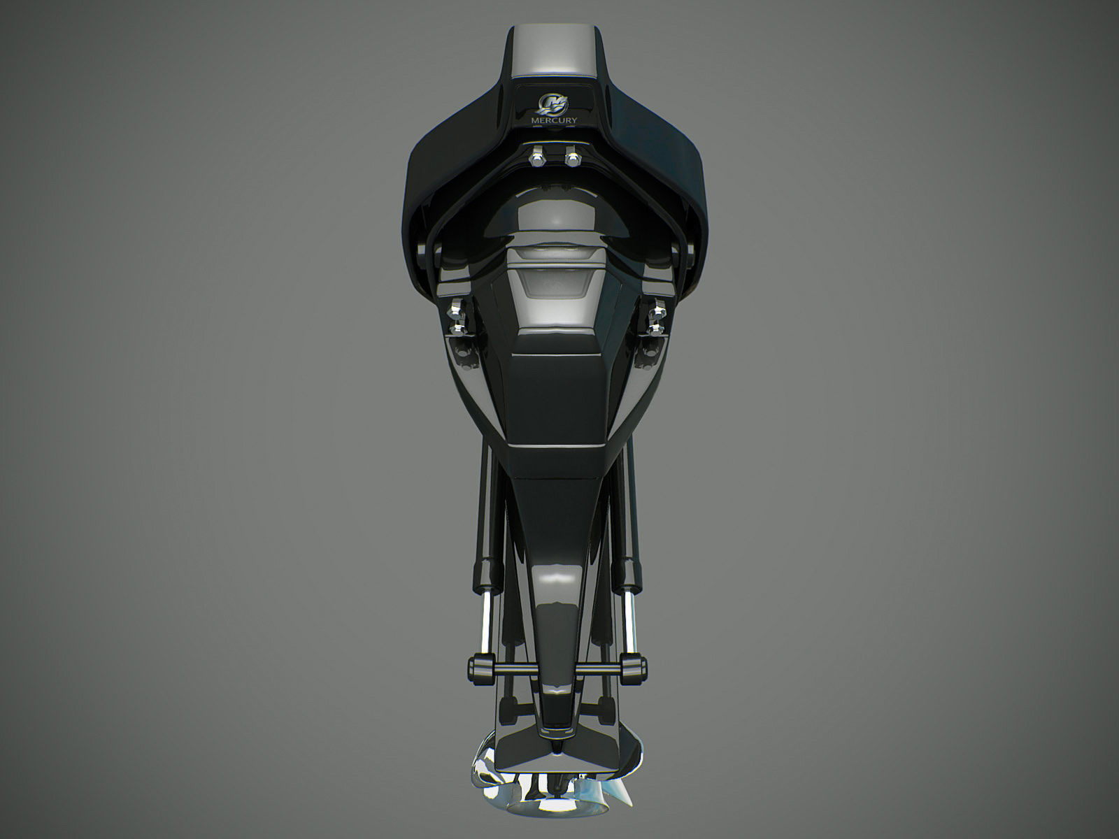 Sterndrive boat propeller 3D model_3