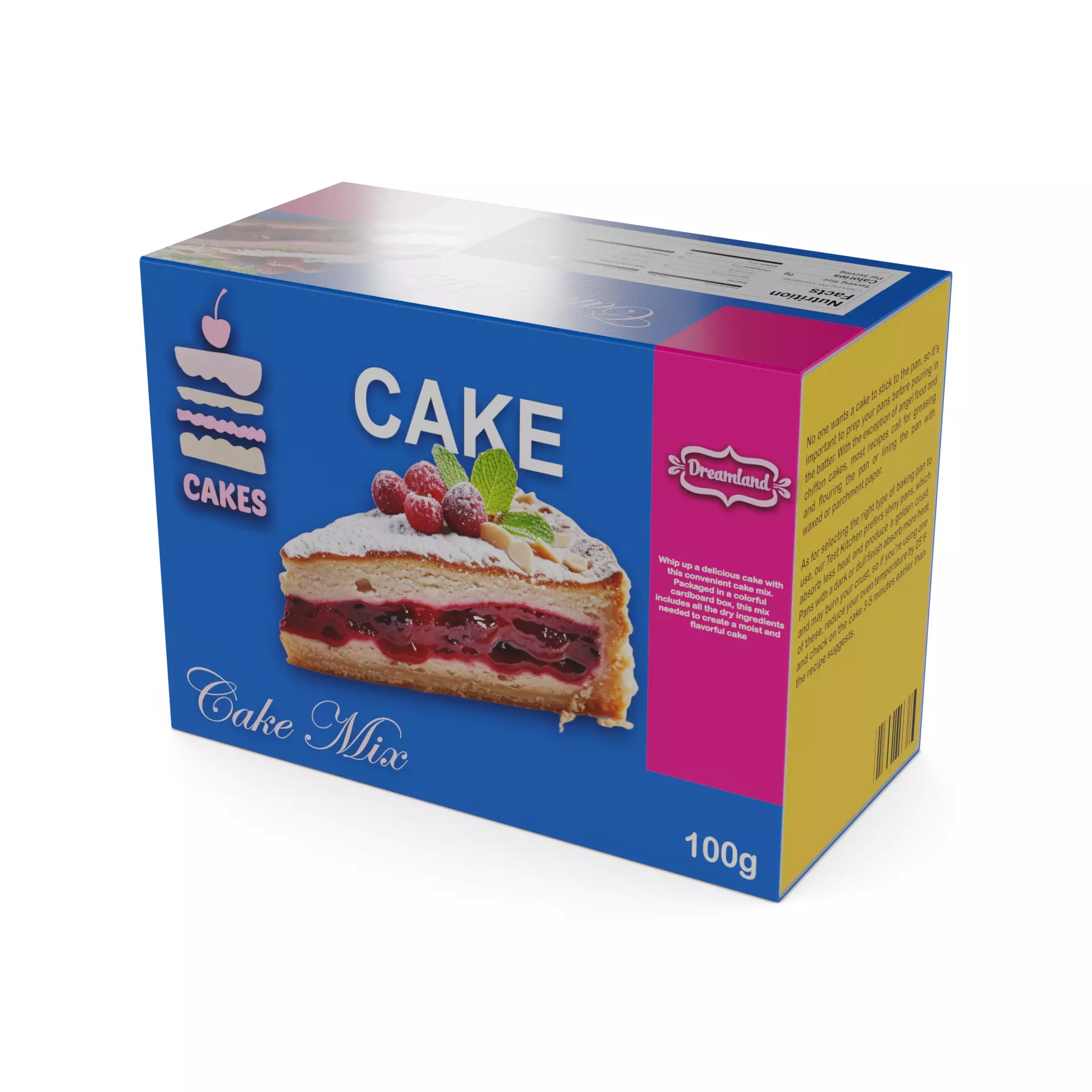 Baking decorations Cake Mix Free low-poly 3D model
