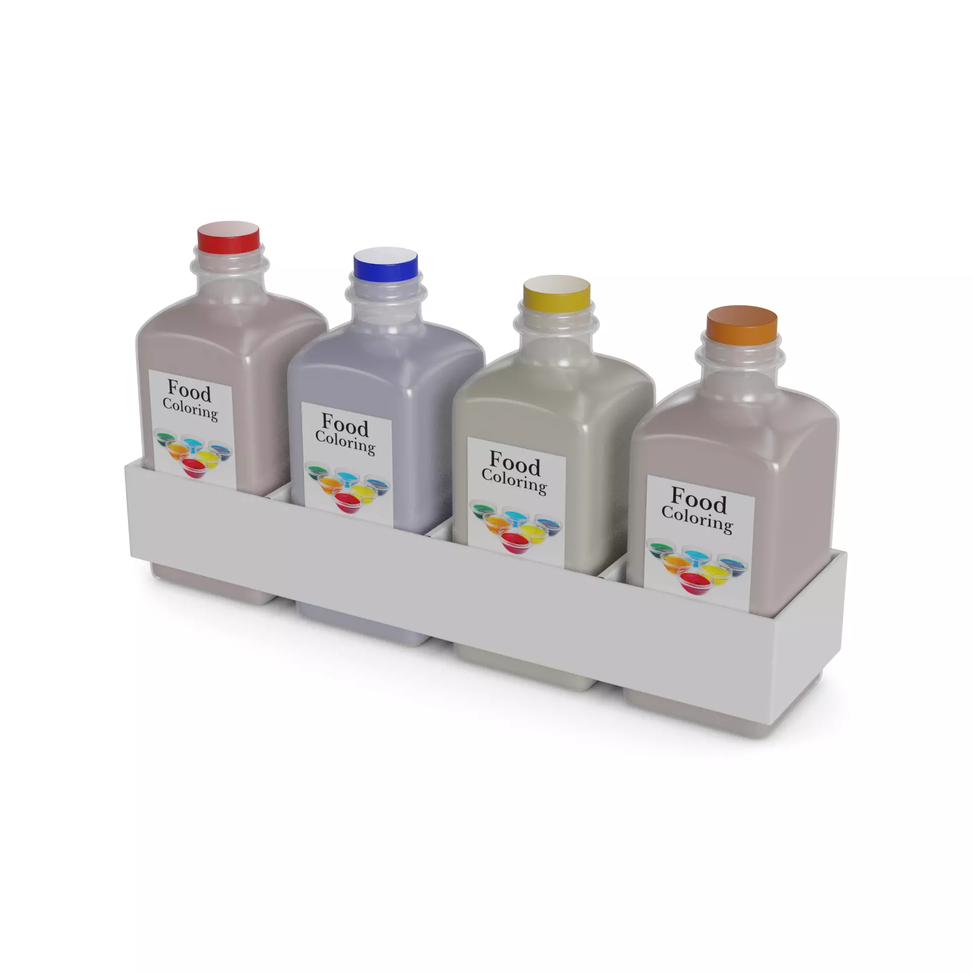 Baking decorations Food Coloring 3D model_0