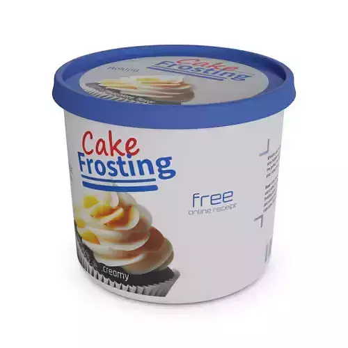 Baking decorations Cake Frosting Low-poly 3D model