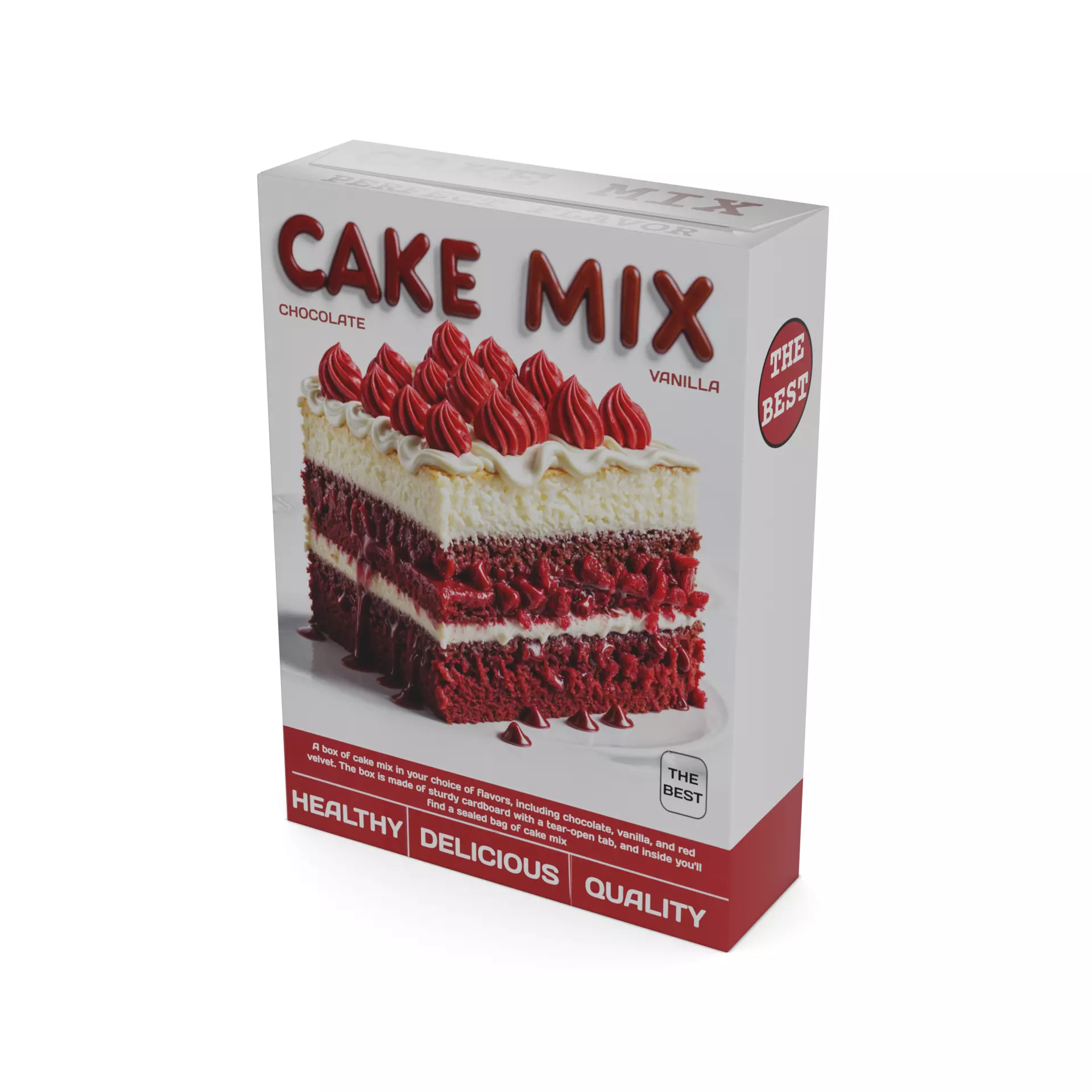 Baking decorations Cake Mix Low-poly 3D model_0