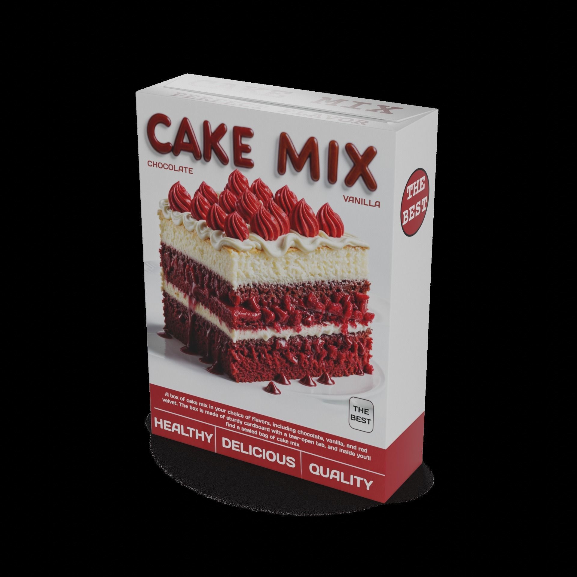 Baking decorations Cake Mix Low-poly 3D model_1
