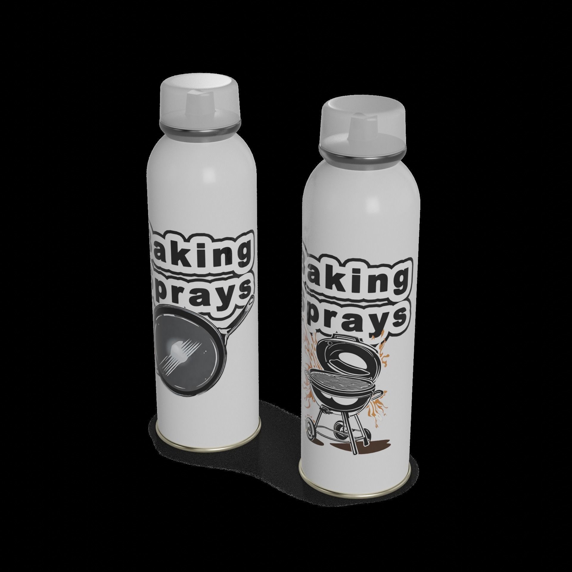 Baking decorations Baking Sprays Low-poly 3D model_1