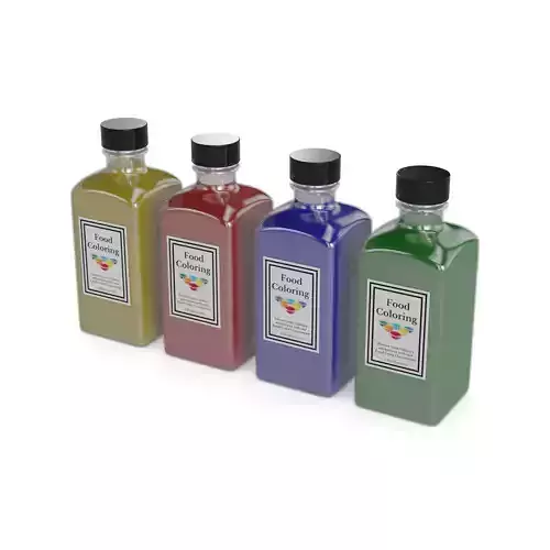 Baking decorations Food Coloring 3D model