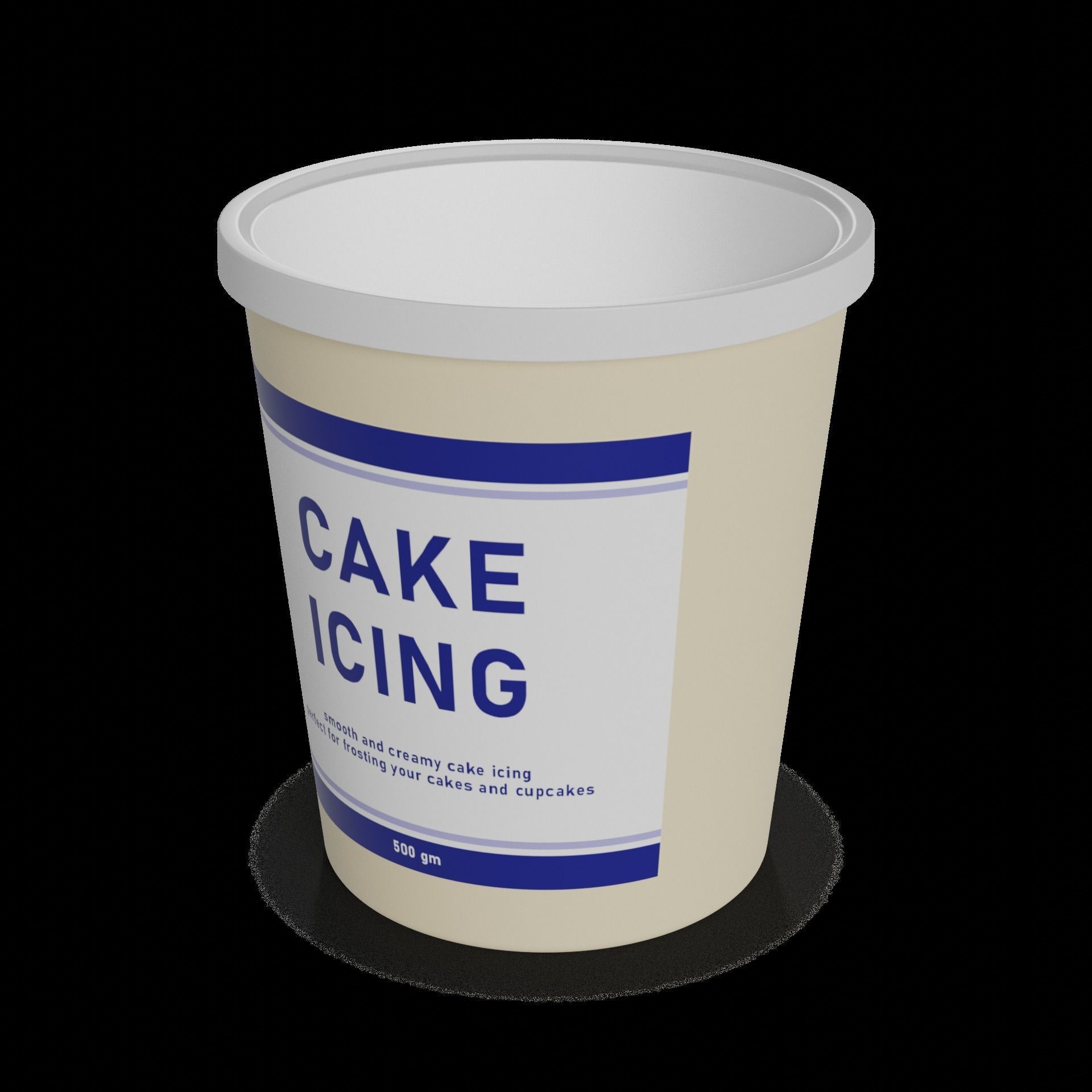 Baking decorations Cake Icing Low-poly 3D model_1