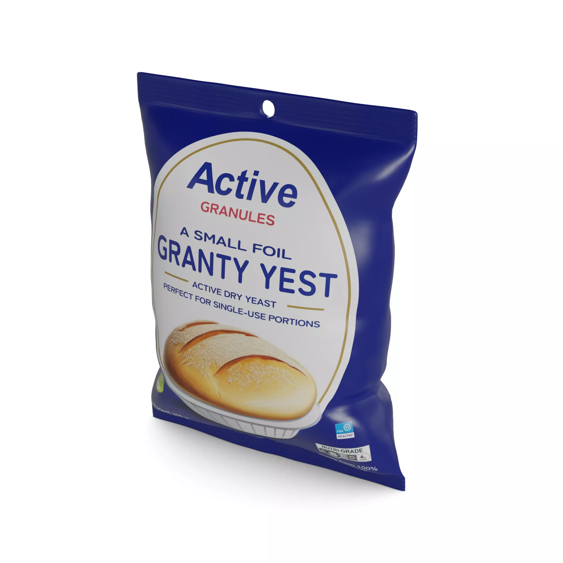 Baking essentials Yeast Low-poly 3D model_0