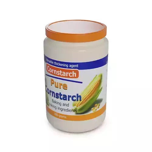 Baking essentials Cornstarch Low-poly 3D model