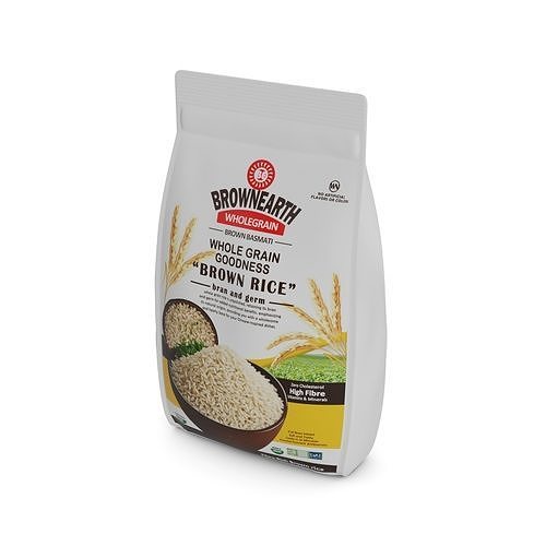 Noodles and Rice Brown Rice Low-poly 3D model