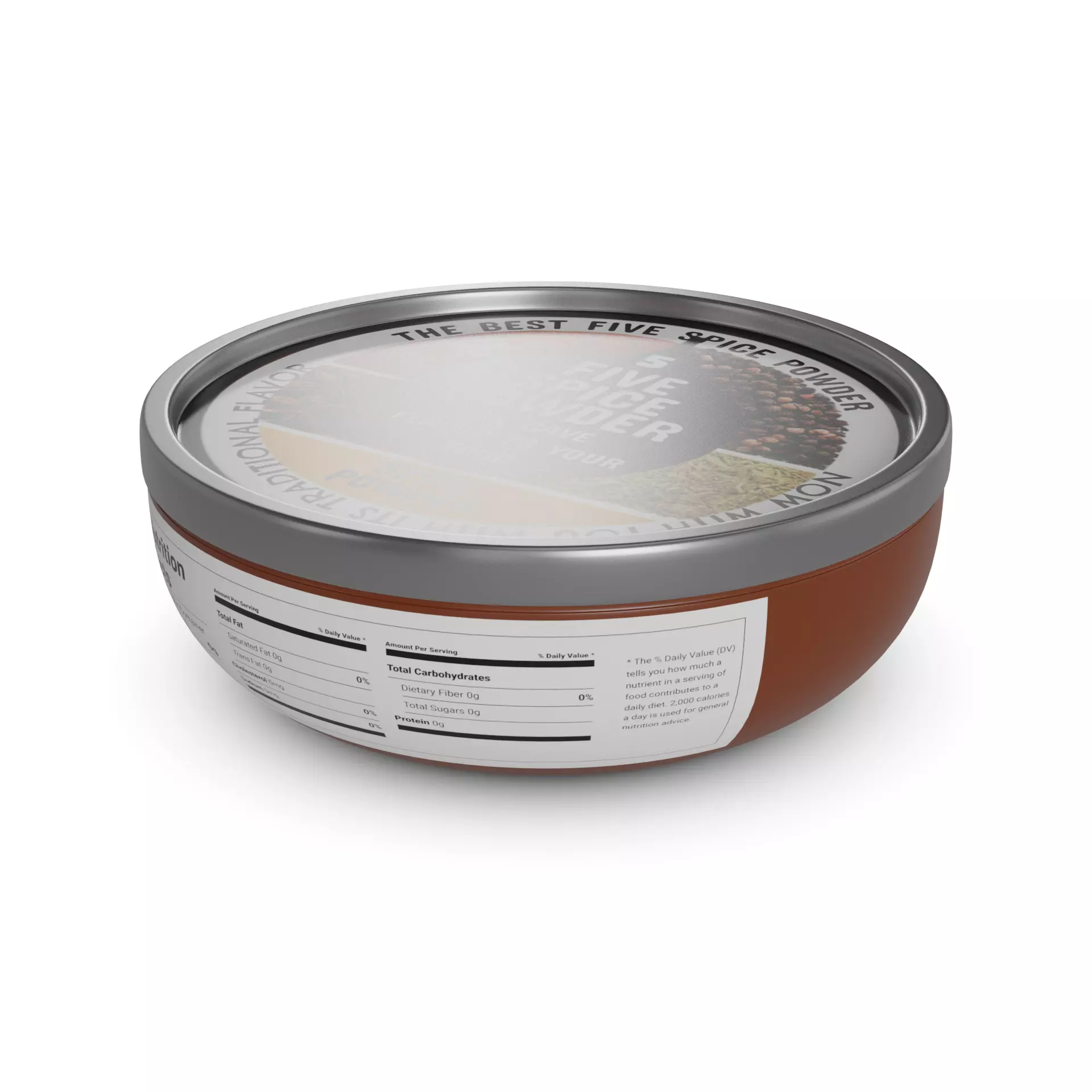 Sauces and Condiments Five-Spice Powder Low-poly 3D model