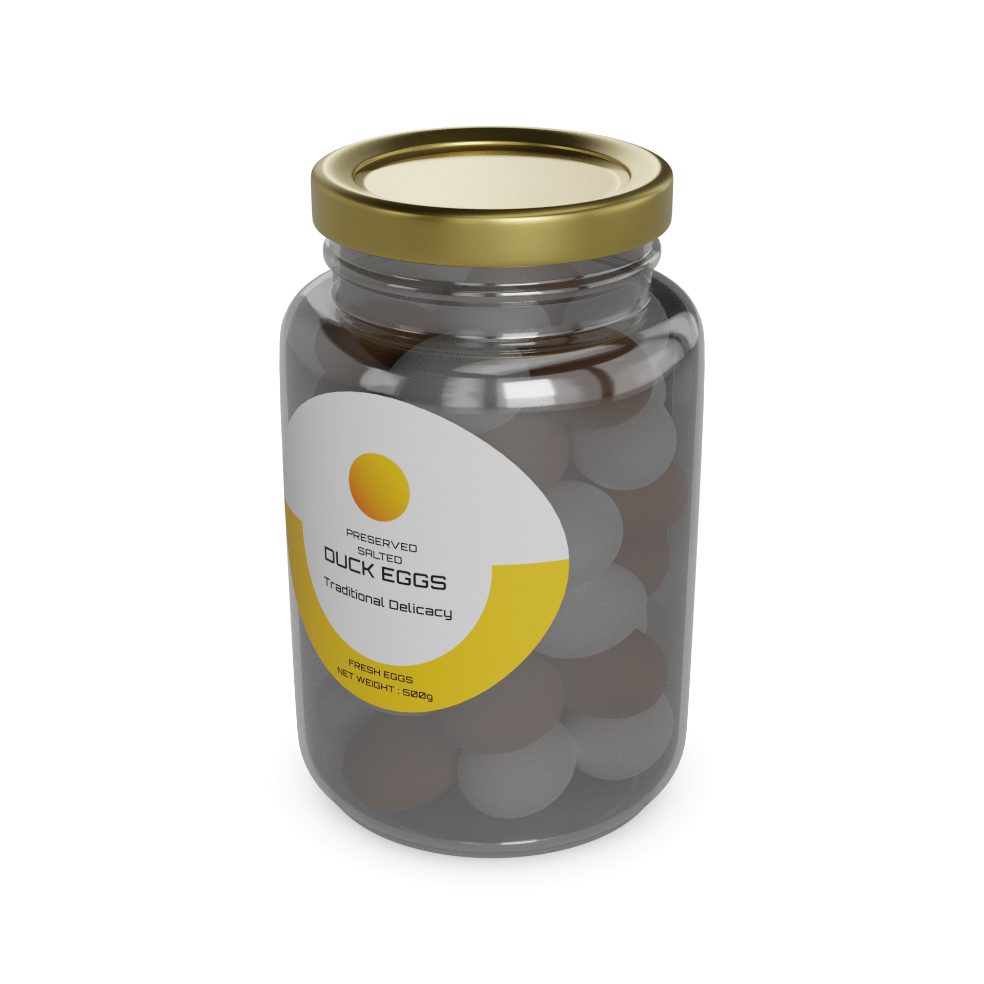  Preserved Salted Duck Eggs 3D model_2