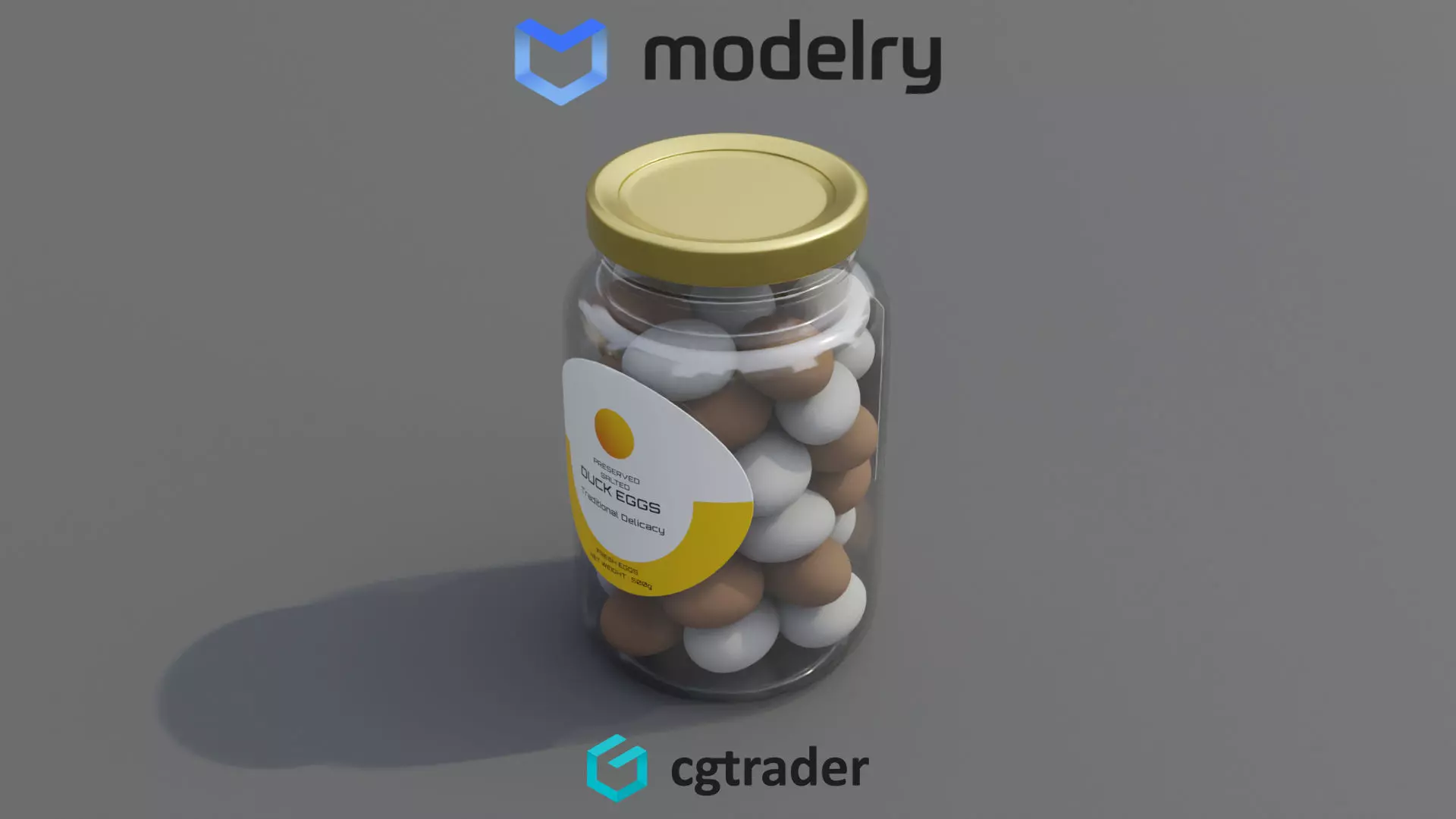  Preserved Salted Duck Eggs 3D model_0