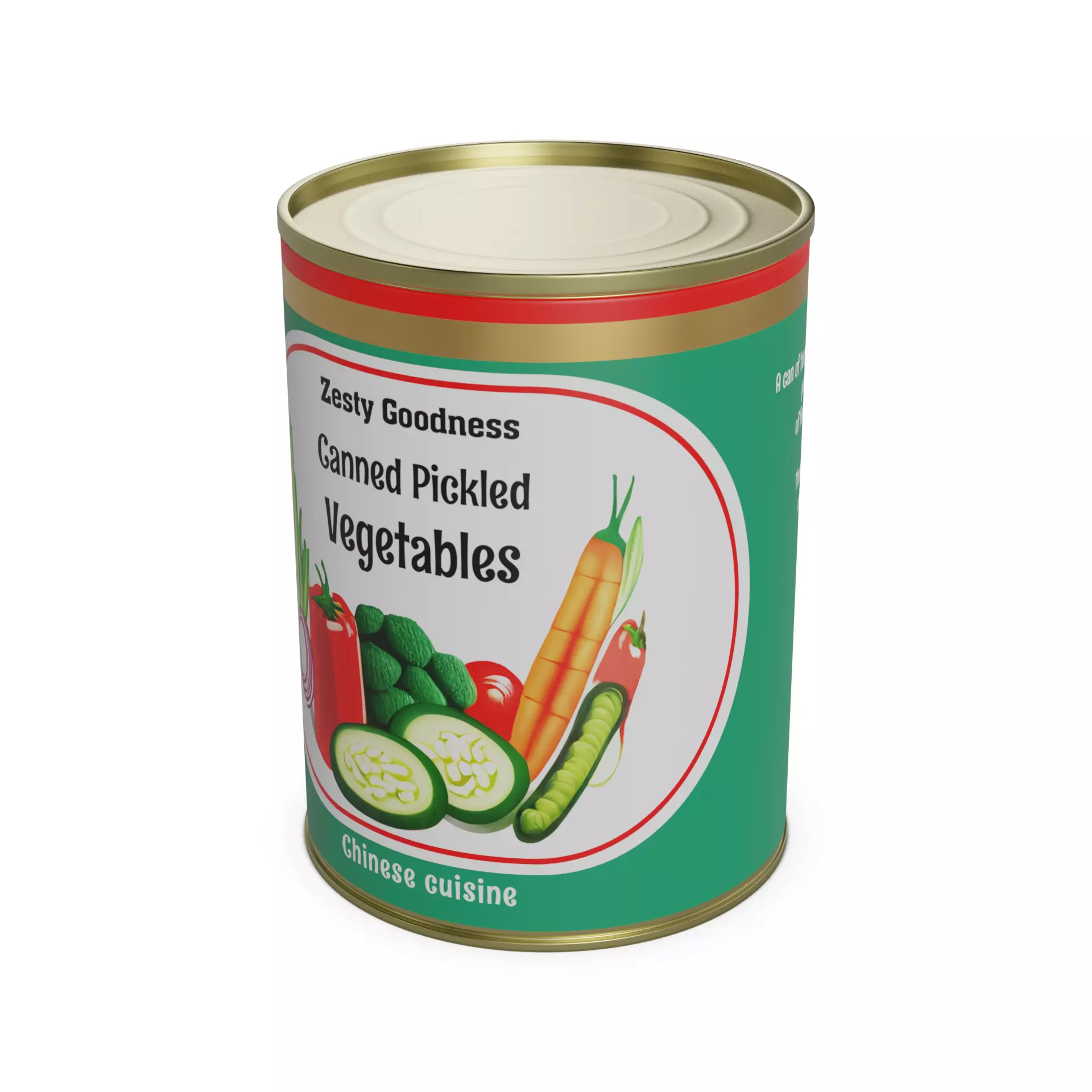 Canned and Preserved Foods Canned Pickled Vegetables 3D model
