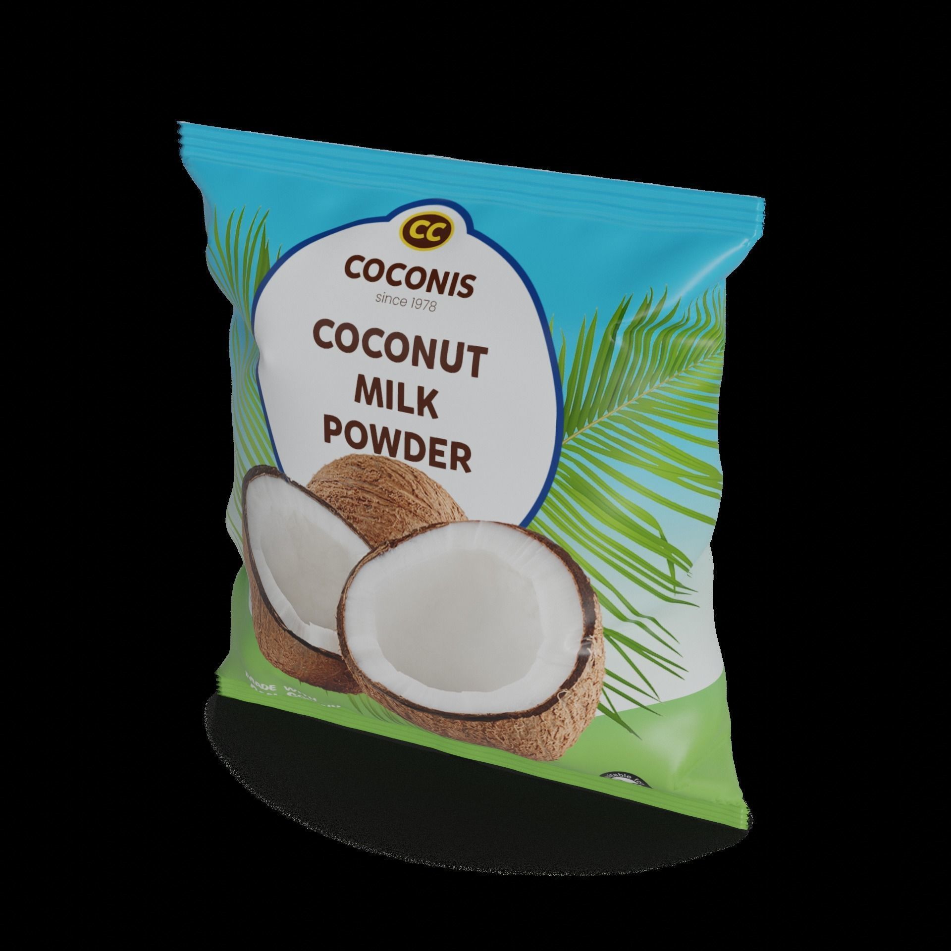 Snacks and Sweets Coconut Milk Powder 3D model_1
