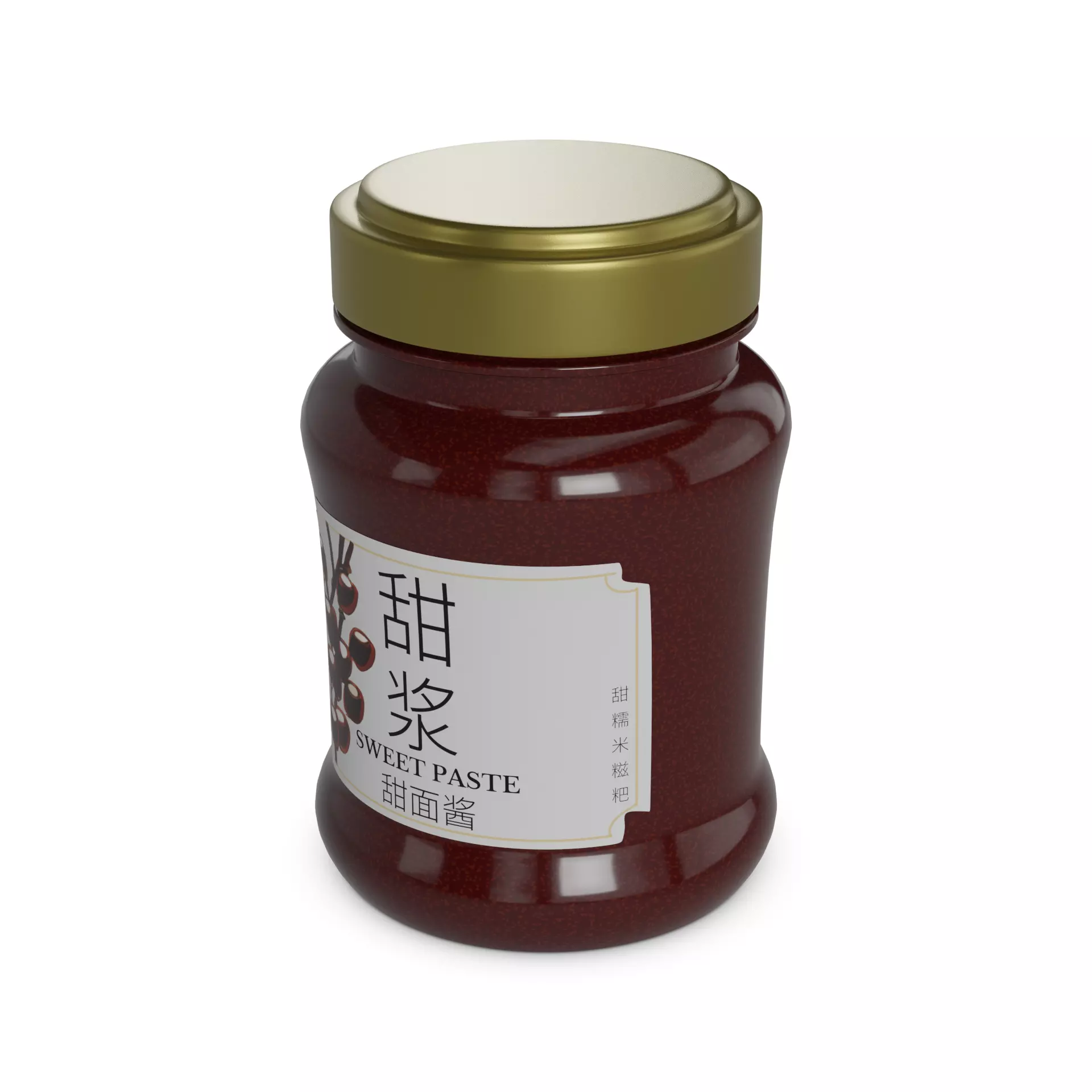 Snacks and Sweets Sweet Bean Paste 3D model