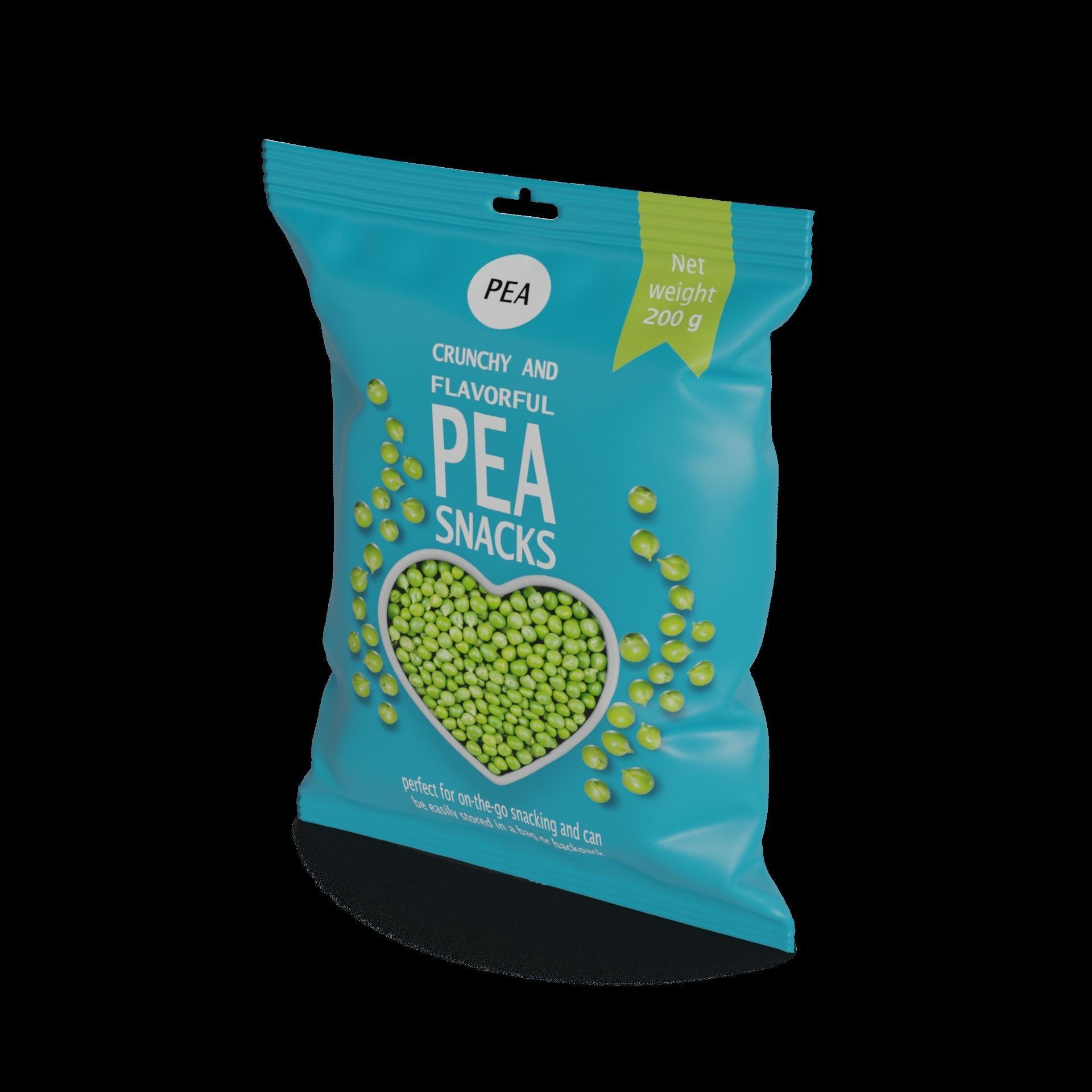 Chickpeas and peas Pea Snacks 3D model_1