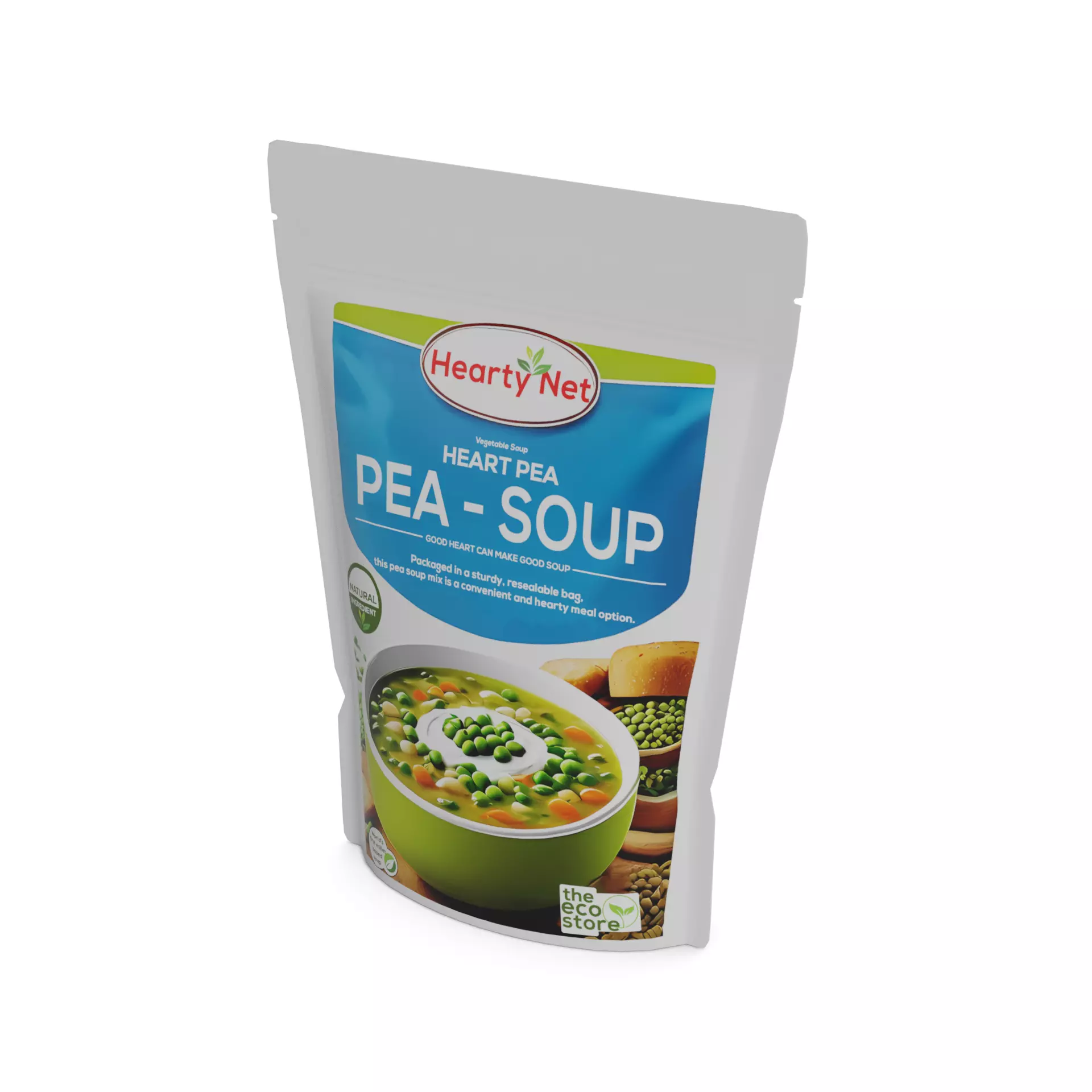 Chickpeas and peas Pea Soup Mix Low-poly 3D model_0